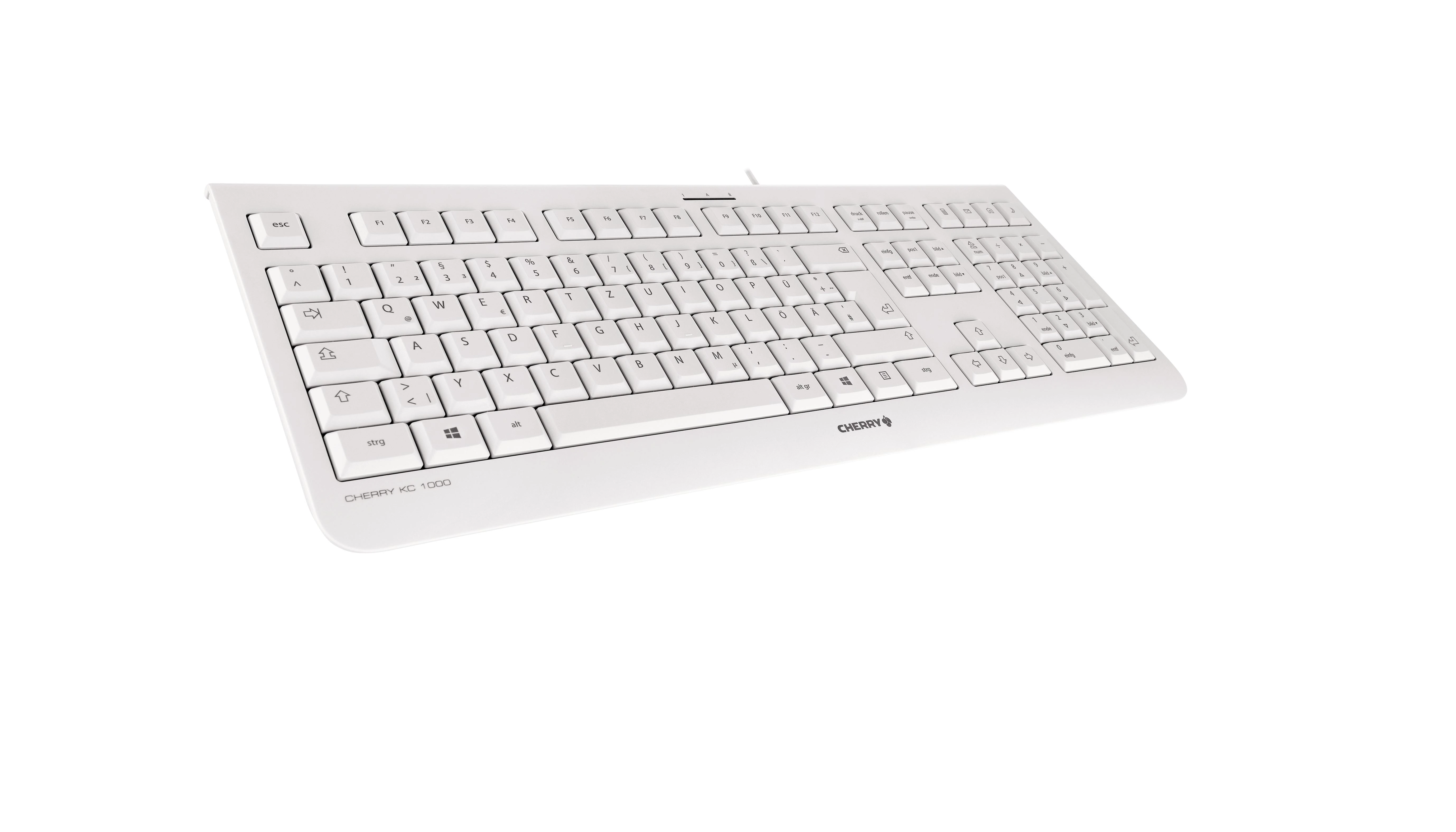 CHERRY KC 1000 klaviatūra USB QWERTZ Vokiečių Pilka