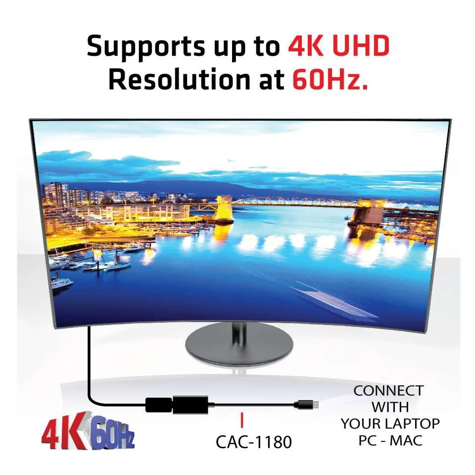 Mini DisplayPort adapteris 4K 60Hz raiška