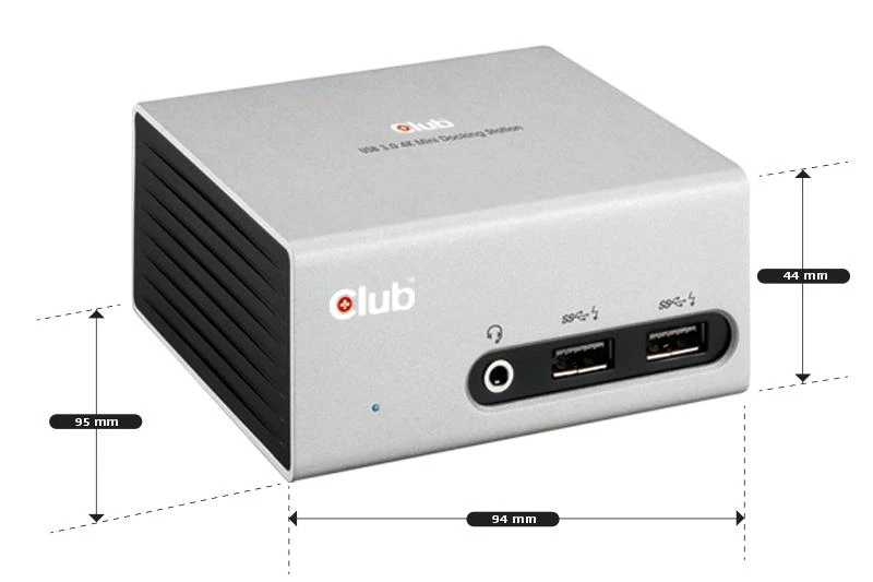 Club 3D CLUB3D SenseVision USB 3.0 4K UHD mini prijungimo stotis
