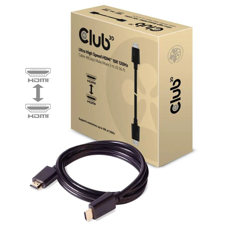 Club 3D HDMI 2.1 laidas su pakuote
