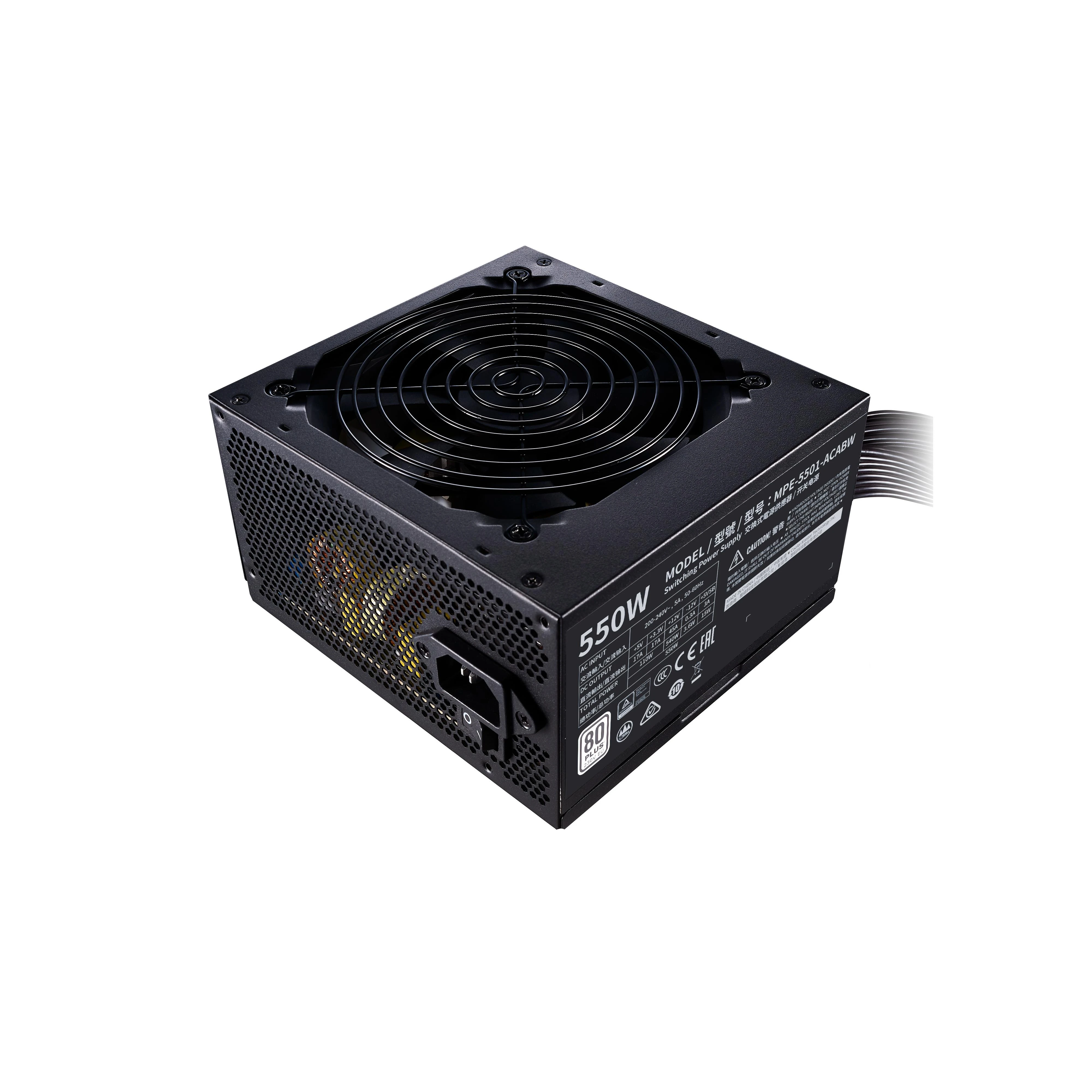 Cooler Master MWE 550 Baltas 230V - V2 maitinimo blokas 550 W 24-pin ATX ATX Juoda