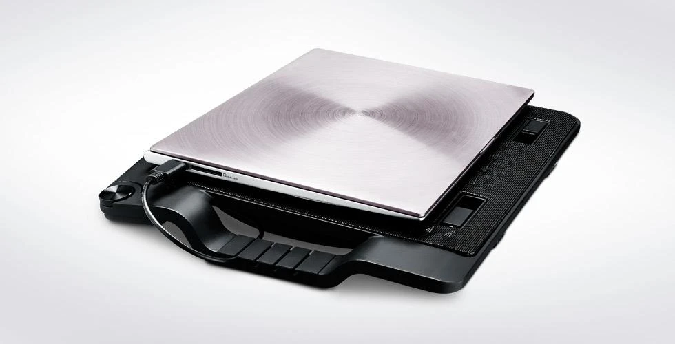 Cooler Master Notebook aušintuvas ERGOSTAND III R9-NBS-E32K-GP Juodas, 385x280x46,7-225,5 mm