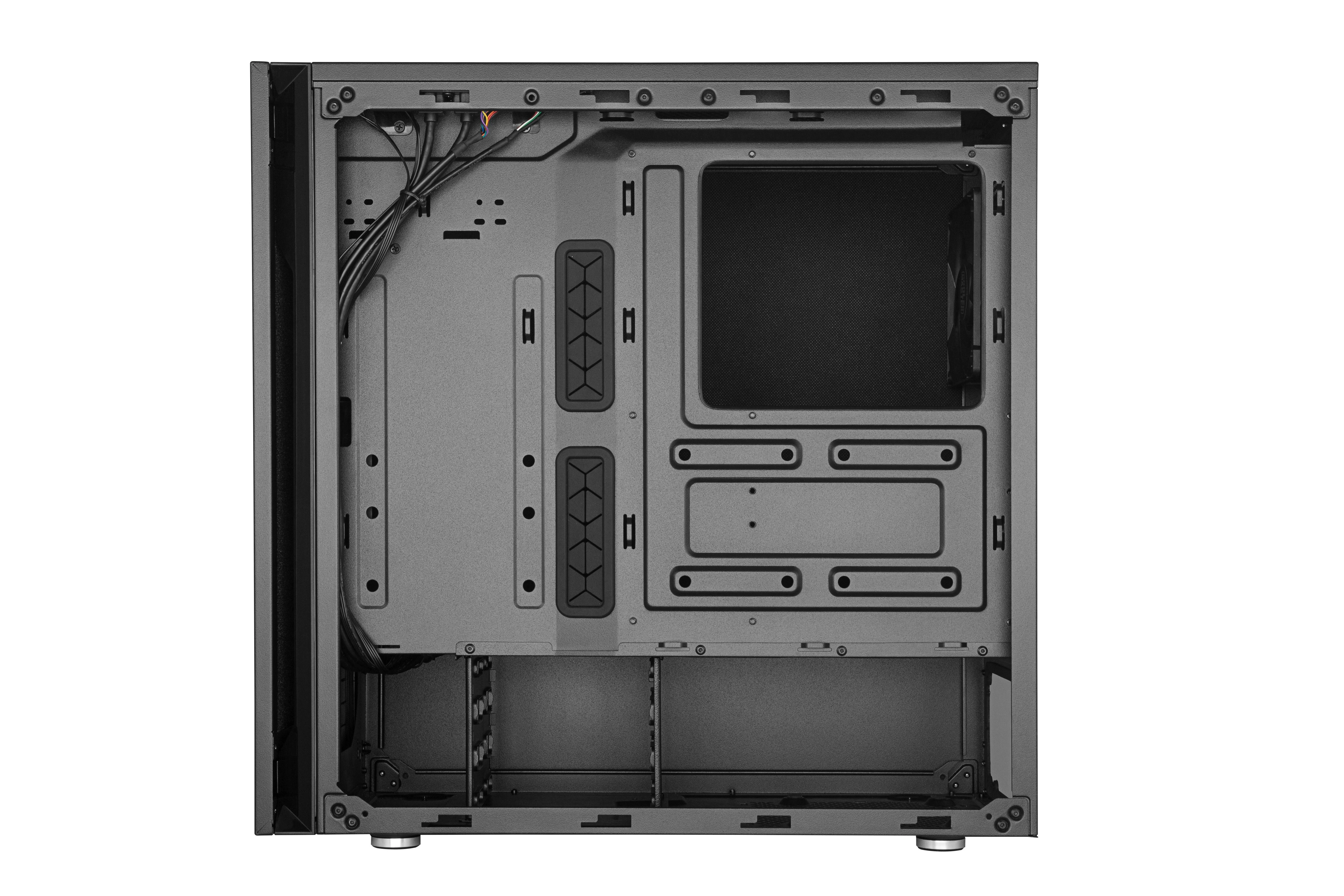 „Cooler Master“ | „Silencio S600“ su plienine šonine panele | Juodas | Mini ITX, Micro ATX, ATX