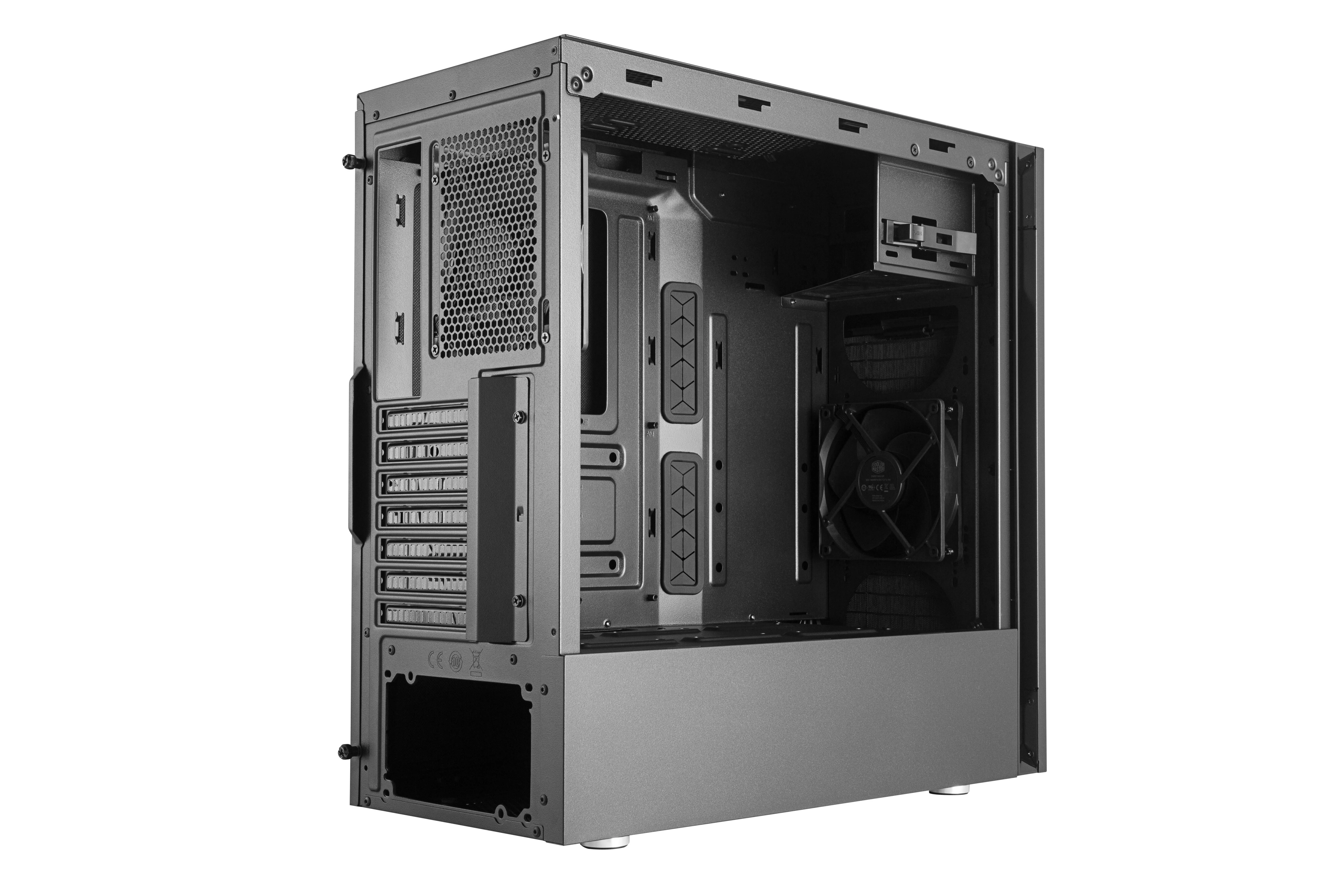 „Cooler Master“ | „Silencio S600“ su plienine šonine panele | Juodas | Mini ITX, Micro ATX, ATX