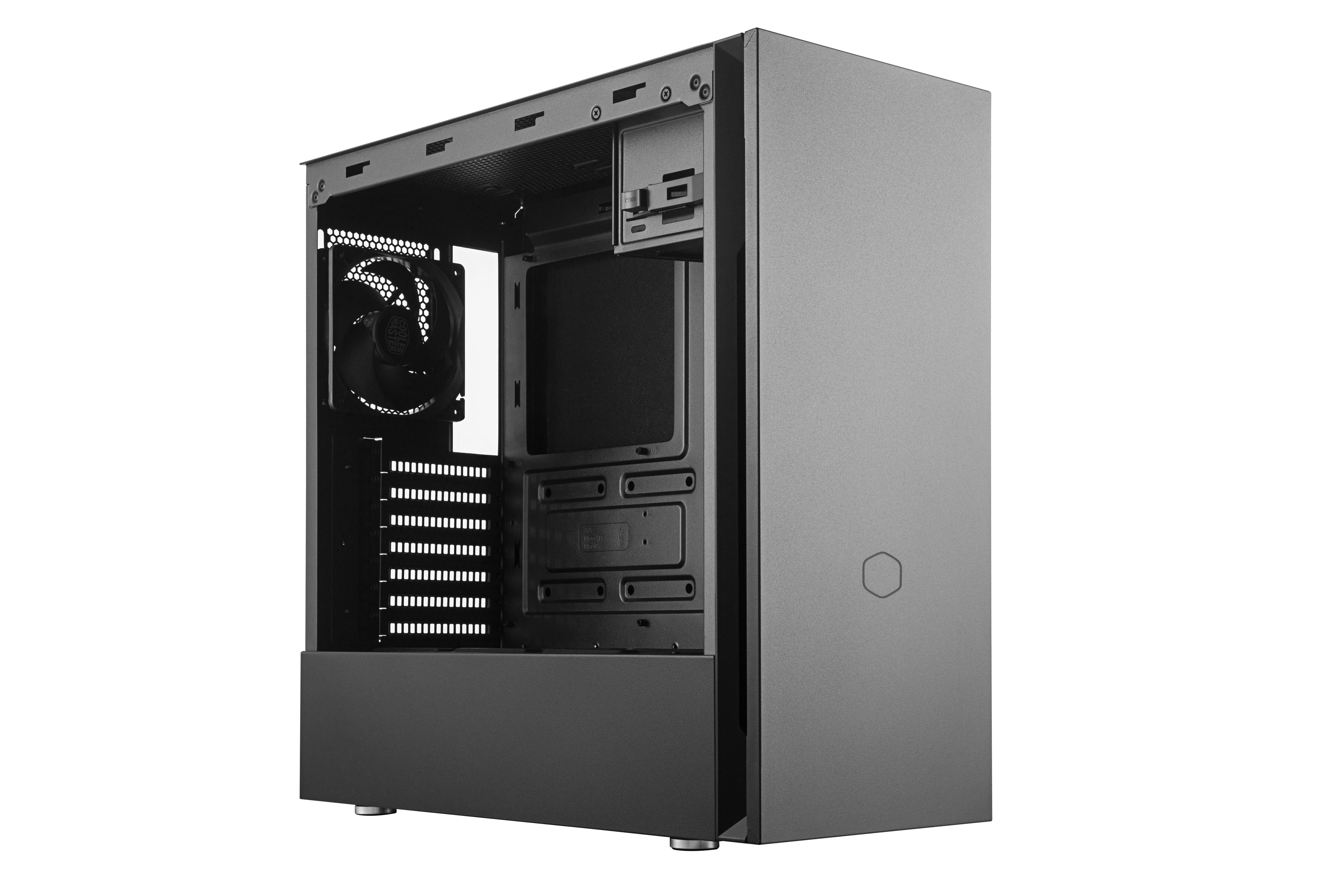 „Cooler Master“ | „Silencio S600“ su plienine šonine panele | Juodas | Mini ITX, Micro ATX, ATX