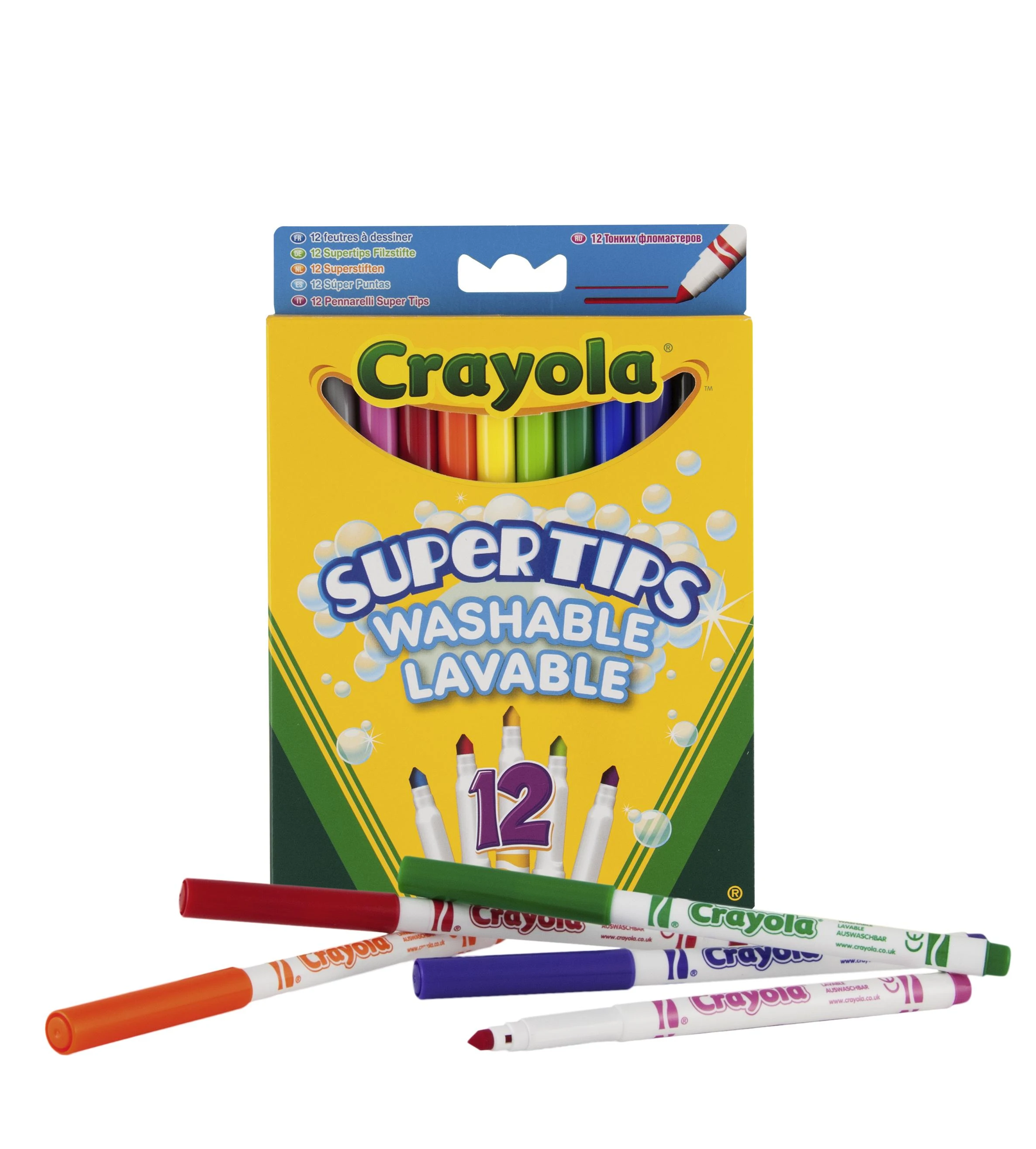 Crayola, Inc. 12 SUPER PATARIMAI PLAUNAMAS MARKER