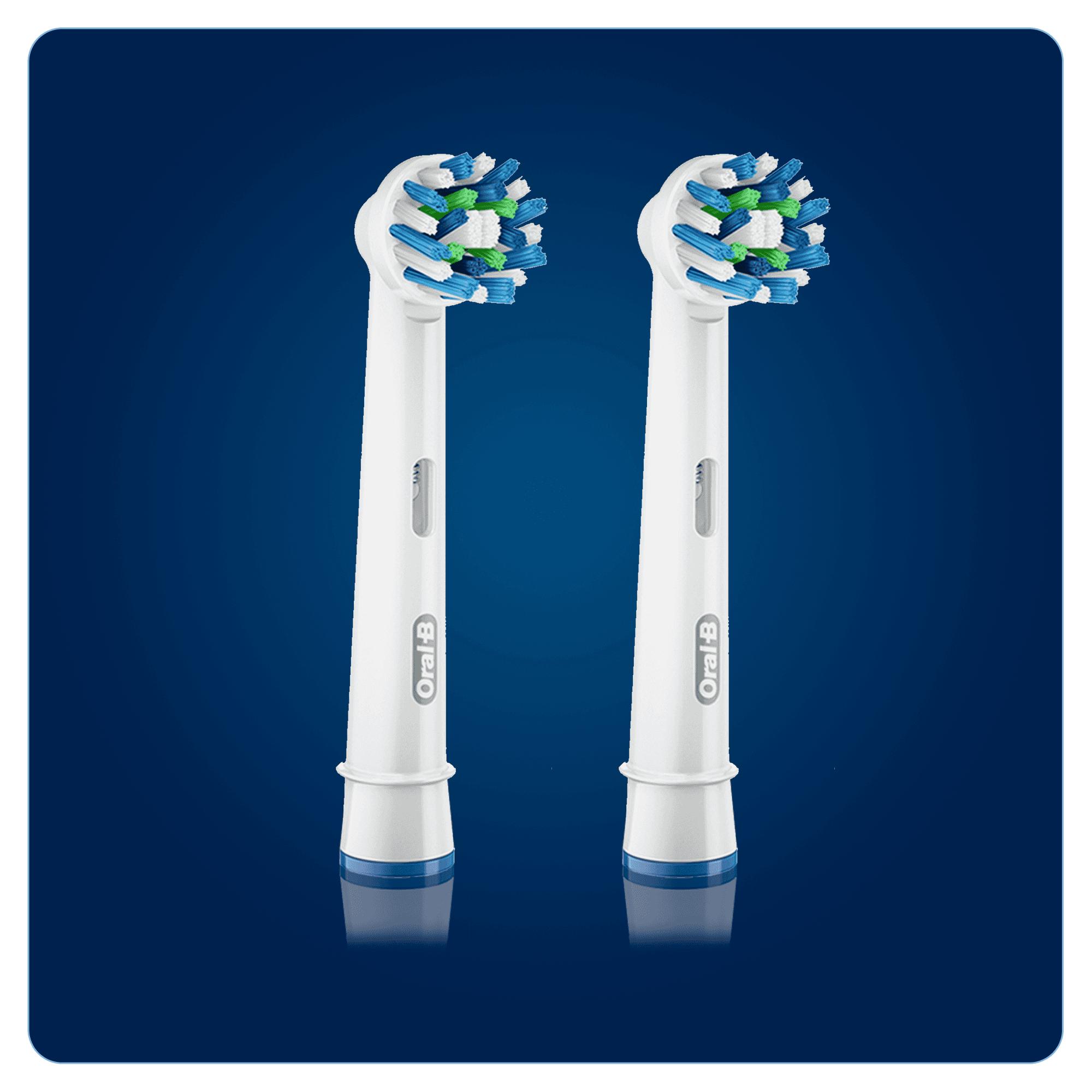 Oral-B CrossAction 80248026 dantų šepetėlio galvutė 2 vnt Mėlyna, Balta