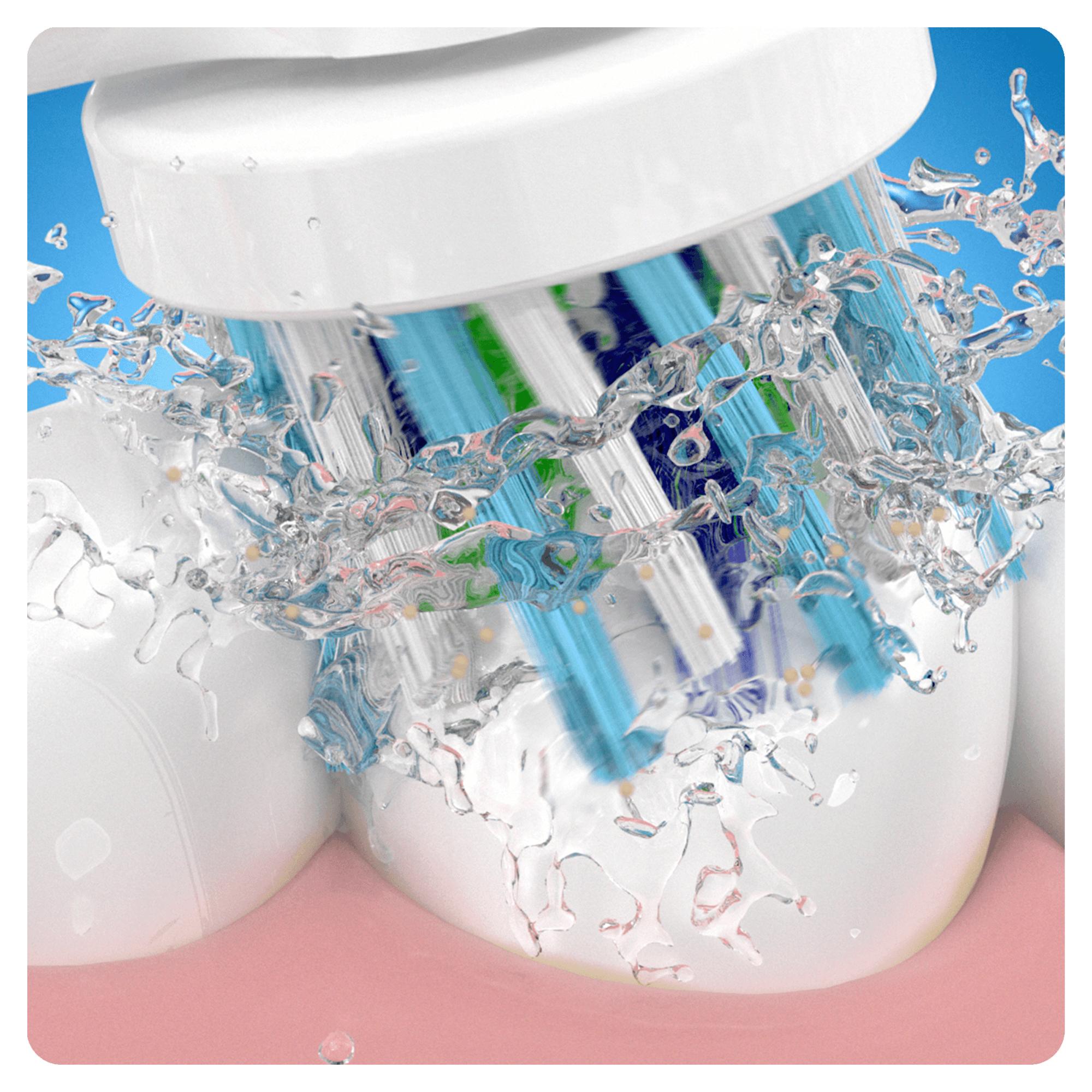 Dantų šepetėlis Oral-B CrossAction 80248026 dantų šepetėlio galvutė 2 vnt Mėlyna, Balta