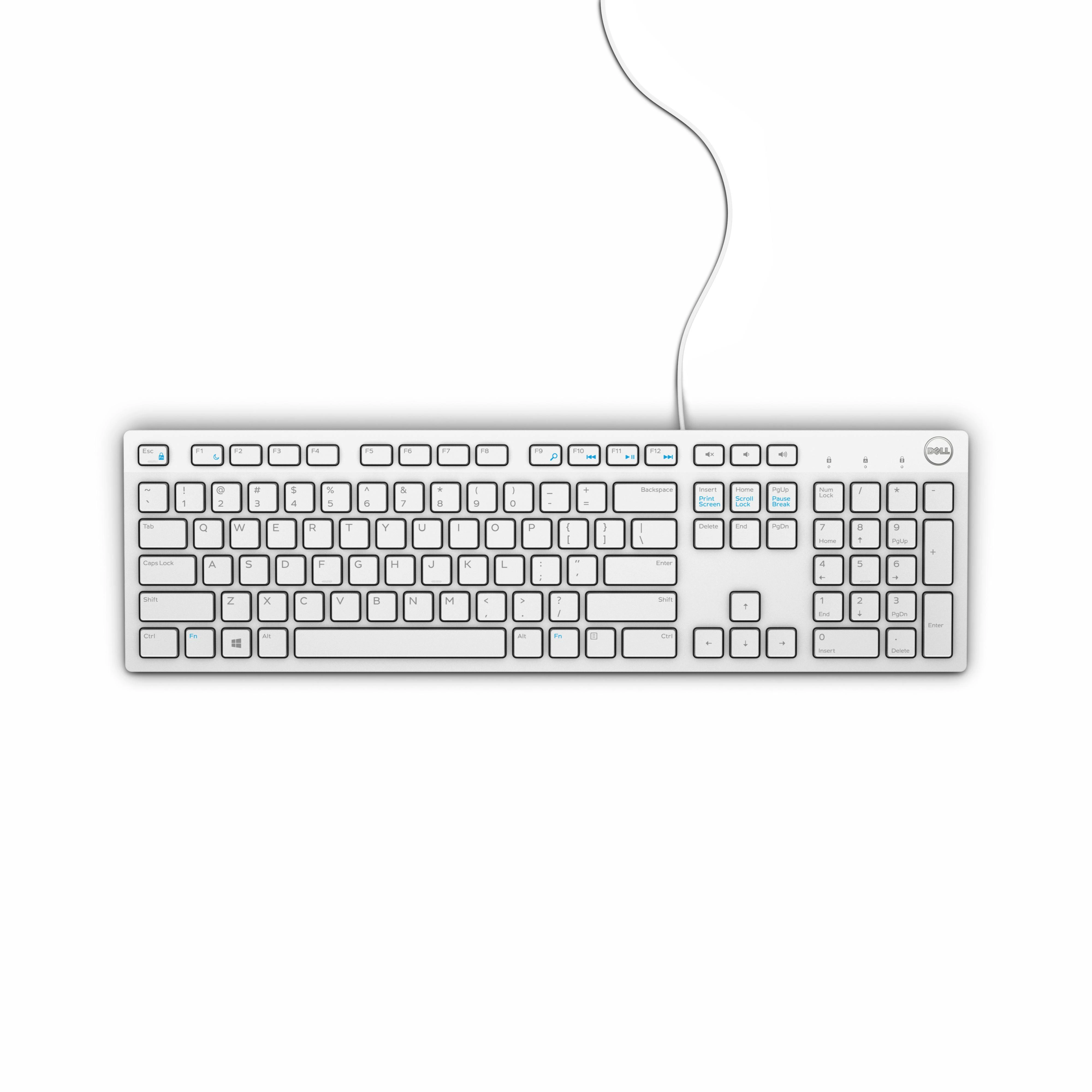 Klaviatūra Dell KB216, Balta