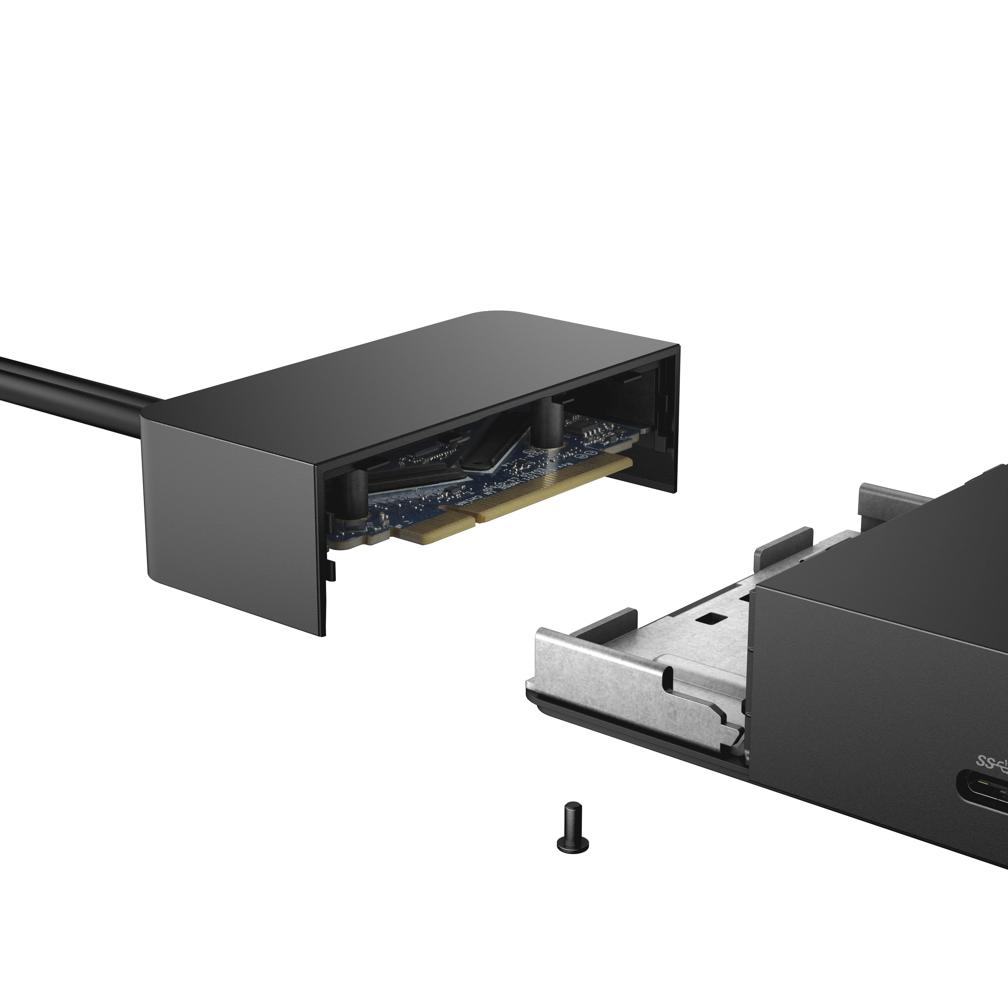 DELL WD19DC Vielinis USB 3.2 Gen 1 (3.1 Gen 1) Type-C Juoda