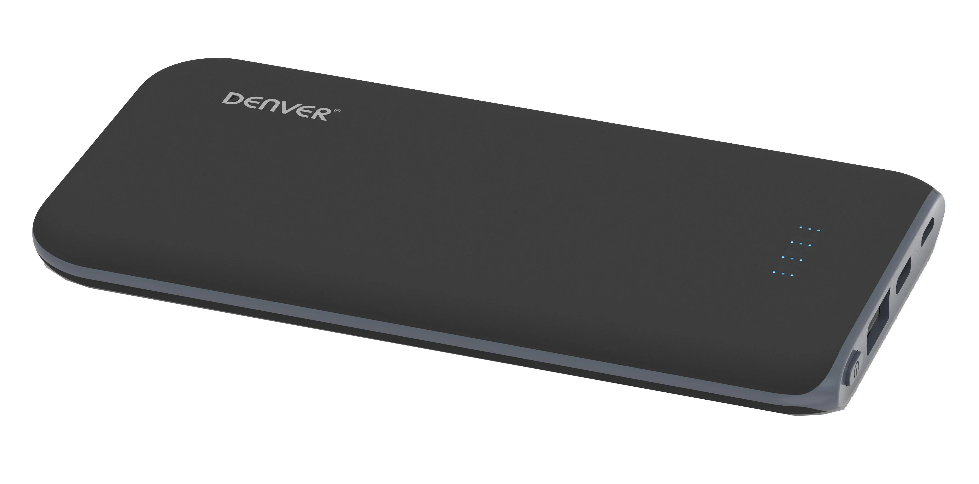 Denver PBQ-10001 nešiojamasis įkroviklis Pilka Ličio polimeras (LiPo) 10000 mAh Belaidis įkrovimas