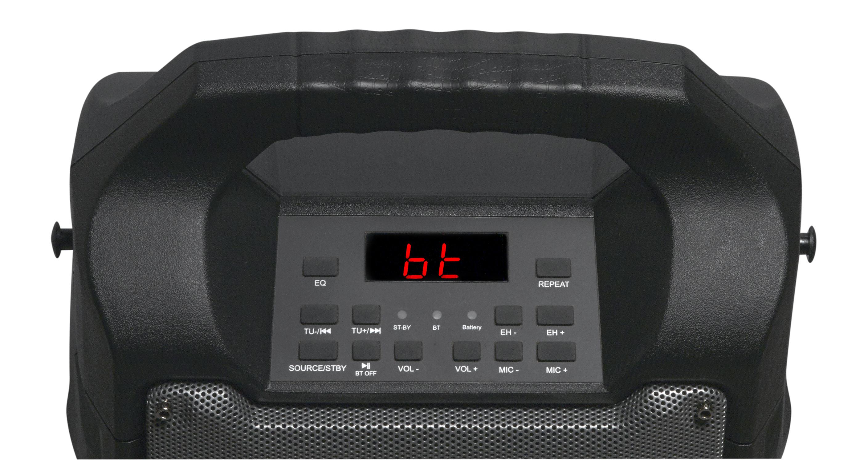 Denver TSP-203 20 W Rankinė masinio informavimo (PA) sistema Juoda