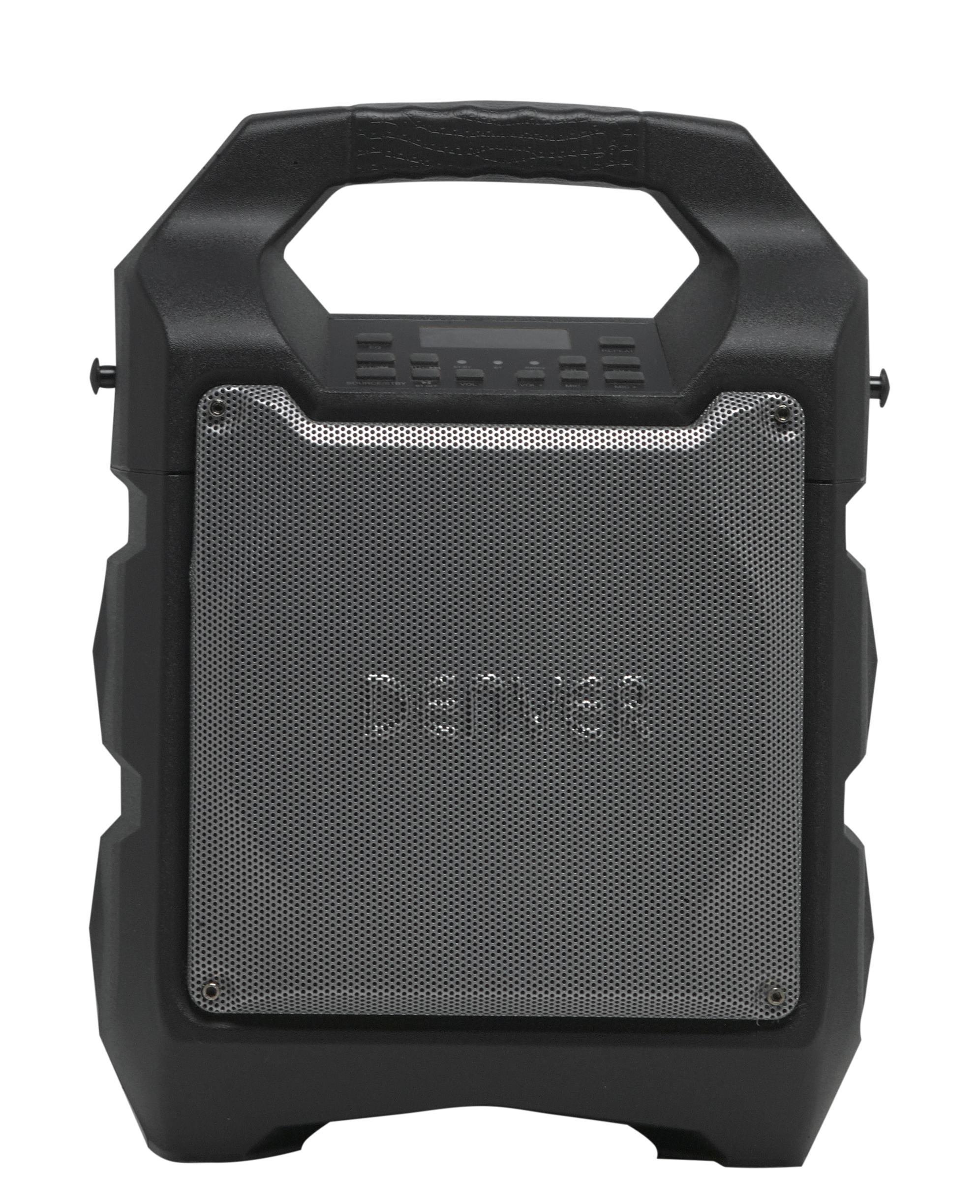 Denver TSP-203 20 W Rankinė masinio informavimo (PA) sistema Juoda
