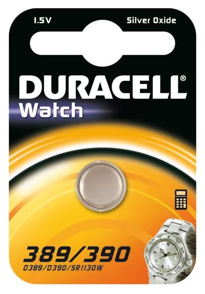 Duracell 389/390 baterija pakuotėje