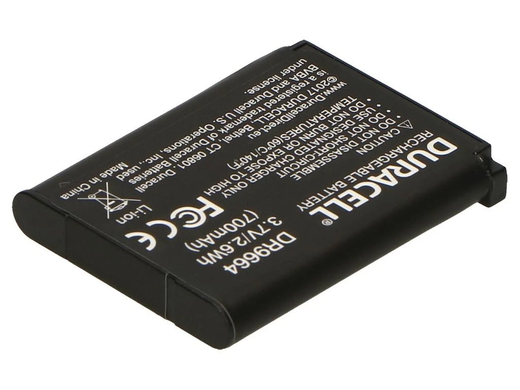 Duracell DR9664 kameros / vaizdo kameros su vaizdo magnetofonu baterija Ličio-jonų (Li-Ion) 700 mAh