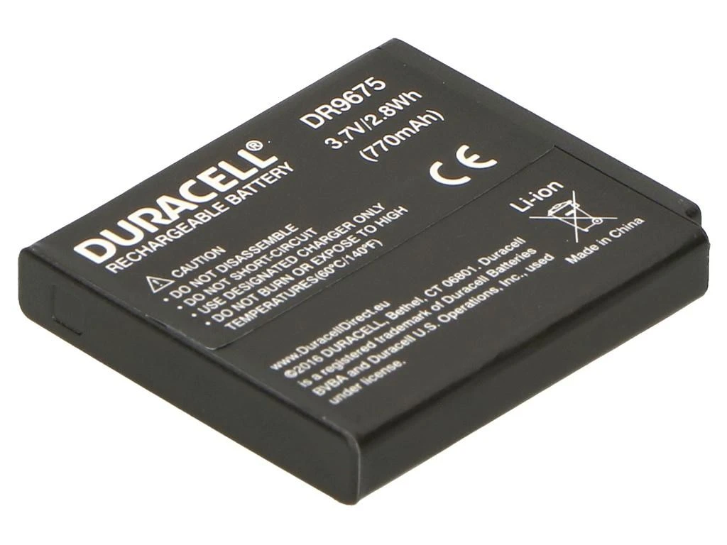 Duracell DR9675 kameros / vaizdo kameros su vaizdo magnetofonu baterija Ličio-jonų (Li-Ion) 770 mAh