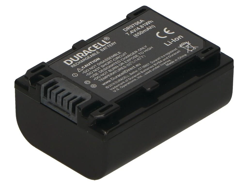 Duracell DR9706A kameros / vaizdo kameros su vaizdo magnetofonu baterija Ličio-jonų (Li-Ion) 650 mAh