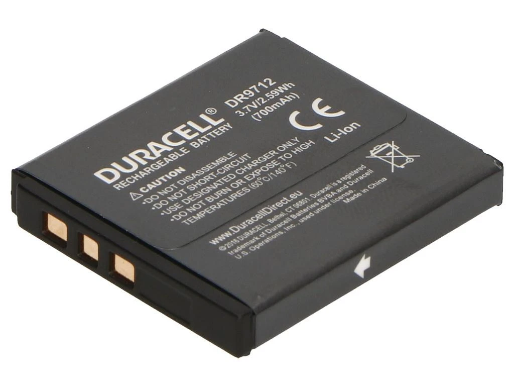 Duracell DR9712 kameros / vaizdo kameros su vaizdo magnetofonu baterija Ličio-jonų (Li-Ion) 700 mAh