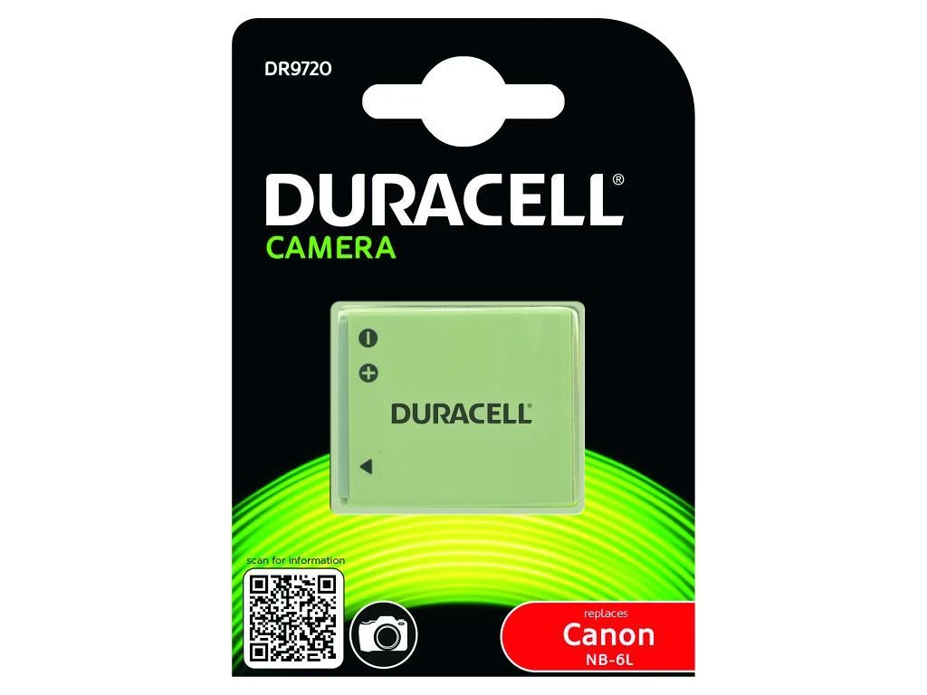 Duracell DR9720 kameros / vaizdo kameros su vaizdo magnetofonu baterija Ličio-jonų (Li-Ion) 1000 mAh