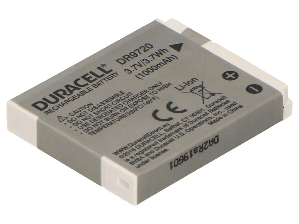 Duracell DR9720 kameros / vaizdo kameros su vaizdo magnetofonu baterija Ličio-jonų (Li-Ion) 1000 mAh