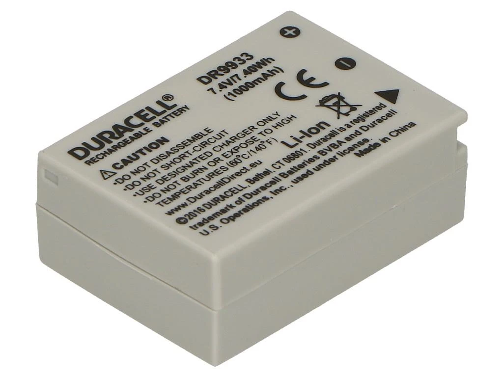 Duracell DR9933 kameros / vaizdo kameros su vaizdo magnetofonu baterija Ličio-jonų (Li-Ion) 1000 mAh