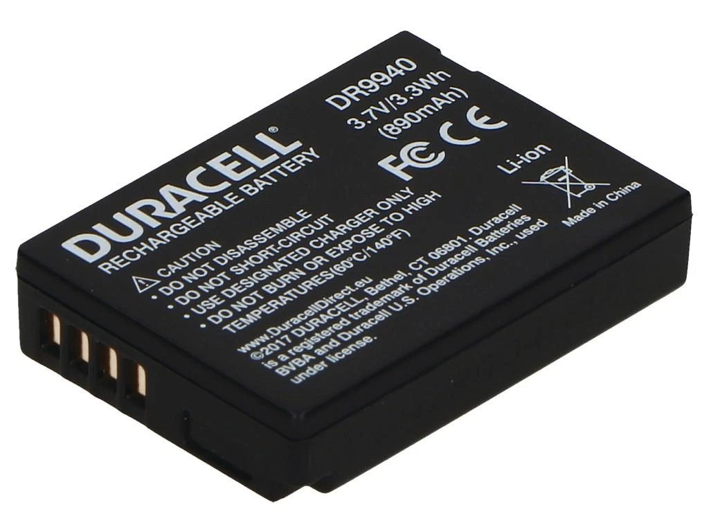 Duracell DR9940 kameros / vaizdo kameros su vaizdo magnetofonu baterija Ličio-jonų (Li-Ion) 890 mAh