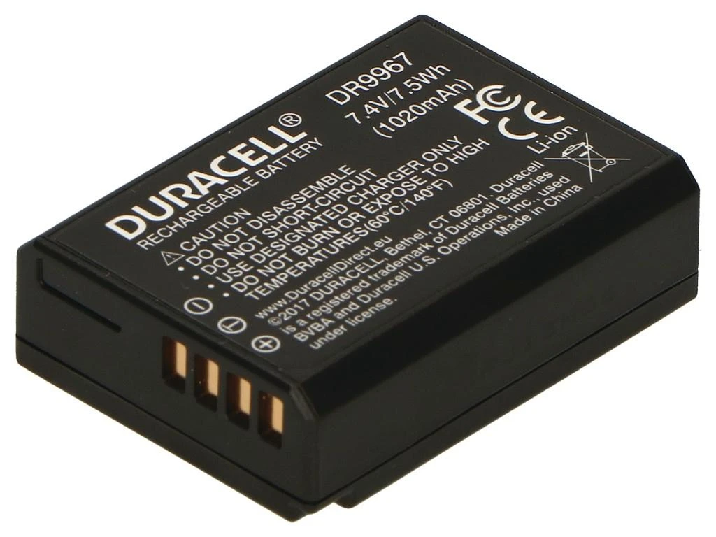 Duracell DR9967 kameros / vaizdo kameros su vaizdo magnetofonu baterija Ličio-jonų (Li-Ion) 1020 mAh