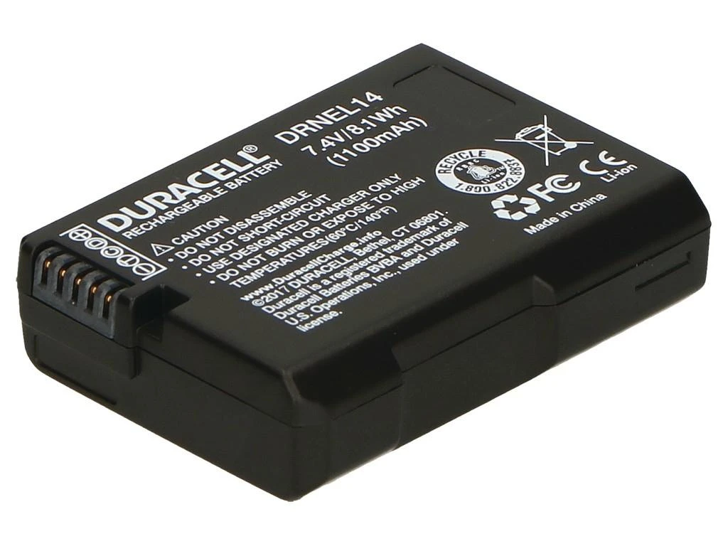 Duracell DRNEL14 kameros / vaizdo kameros su vaizdo magnetofonu baterija Ličio-jonų (Li-Ion) 1100 mAh