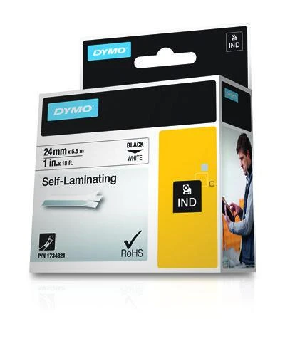 DYMO 24mm RHINO Self-Laminating Vinyl tape spausdintuvo juostelė