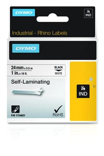 DYMO 24mm RHINO Self-Laminating Vinyl tape spausdintuvo juostelė