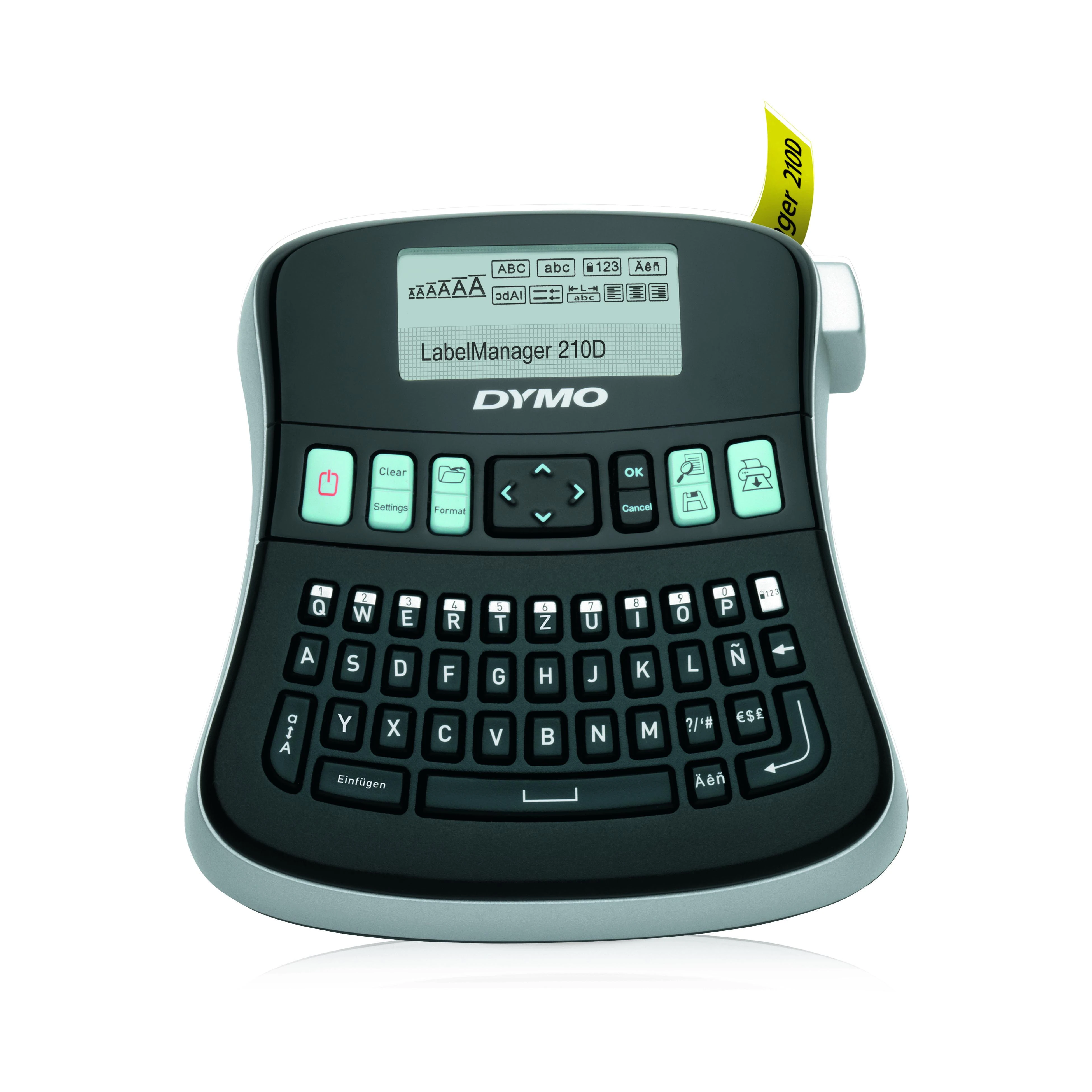 DYMO LabelManager 210D™ QWZ etikečių spausdintuvas Perkėlimas terminiu būdu 180 x 180 DPI D1 QWERTZ