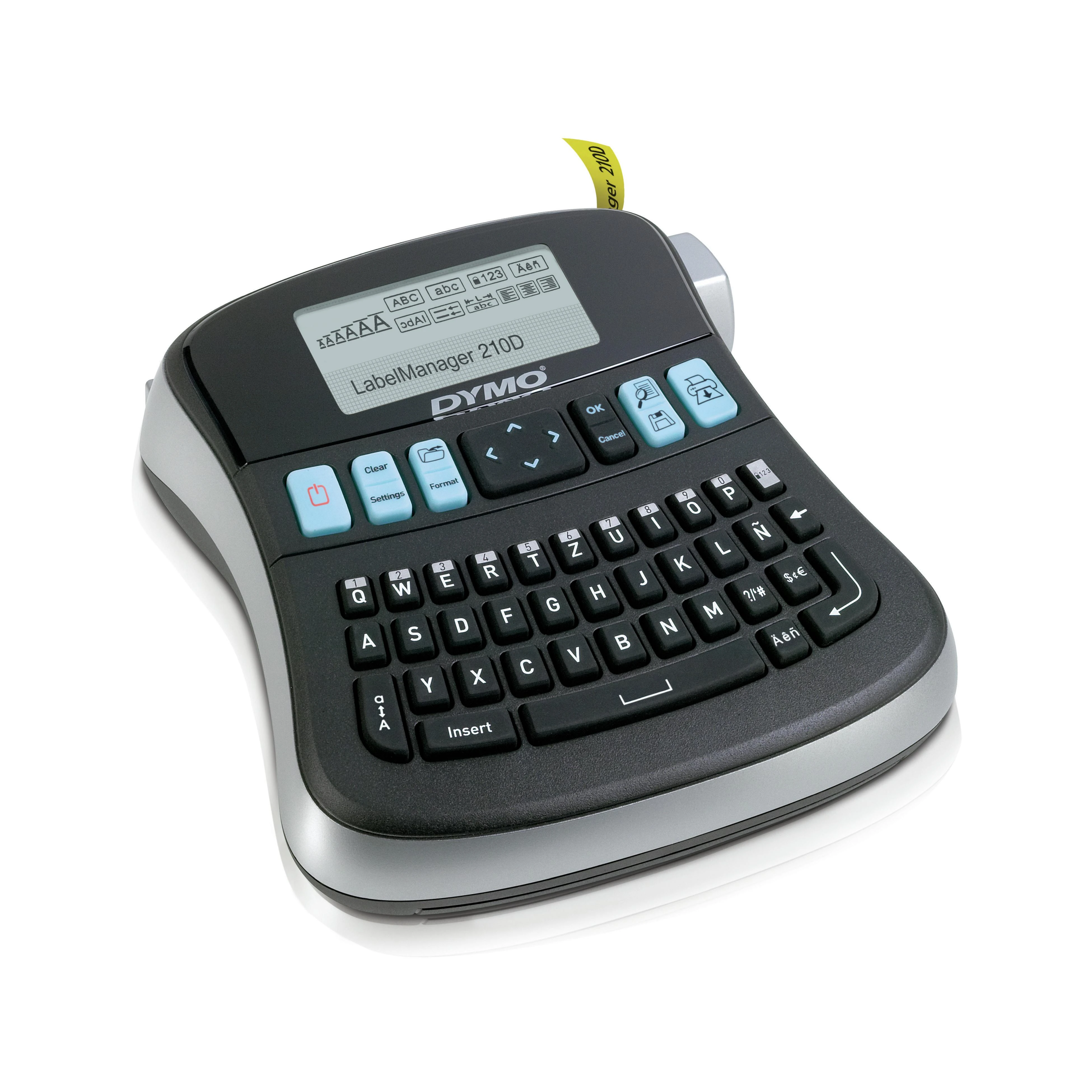 Spausdintuvas Dymo Label Manager 210D, žymėjimo mašina su QWEERTY klaviatūra, juodas / S0784430