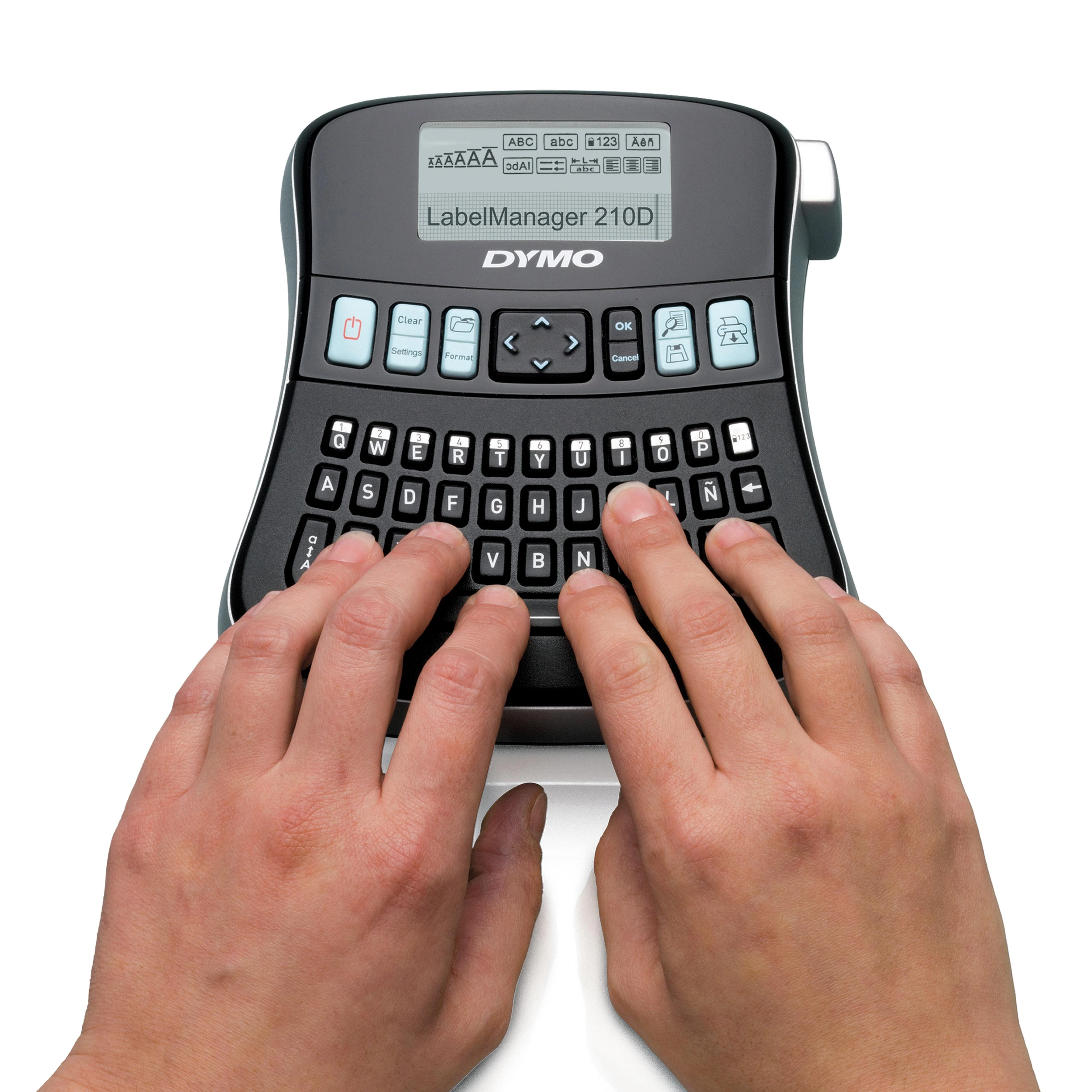 Spausdintuvas Dymo Label Manager 210D, žymėjimo mašina su QWEERTY klaviatūra, juodas / S0784430