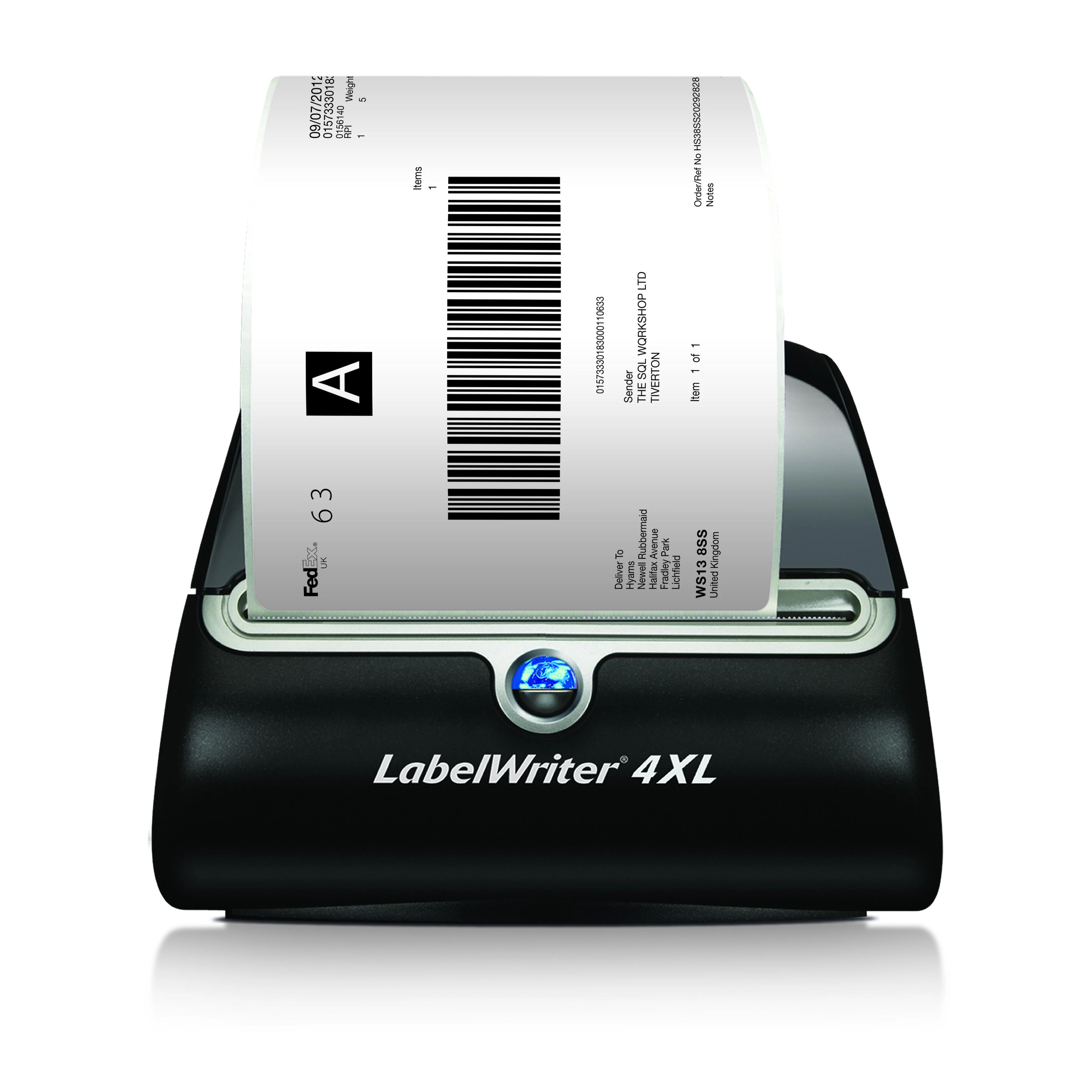 DYMO LabelWriter 4XL, juodas and baltas label spausdintuvas, USB connected, PC, 53 labels / minute S0904950