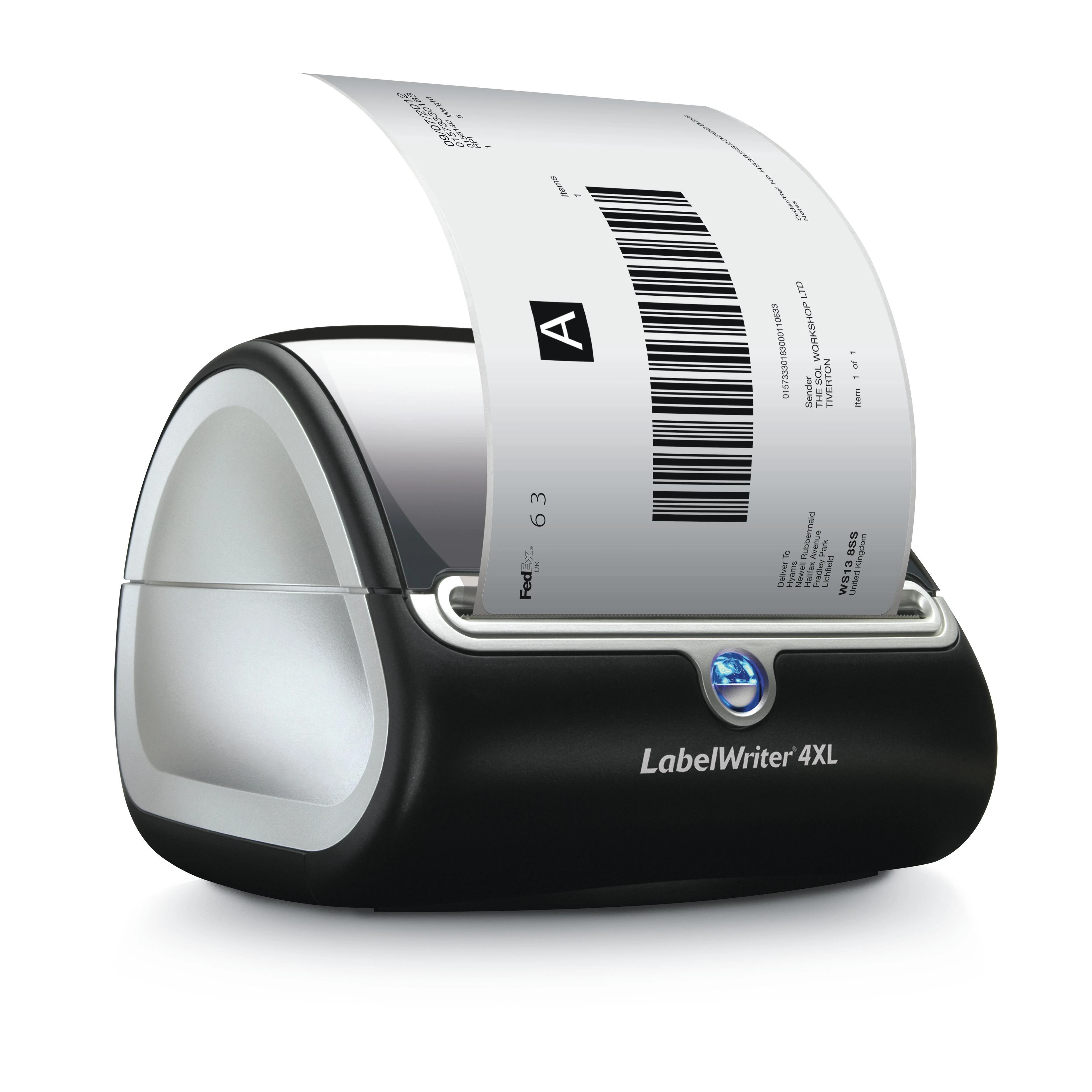 DYMO LabelWriter 4XL, juodas and baltas label spausdintuvas, USB connected, PC, 53 labels / minute S0904950