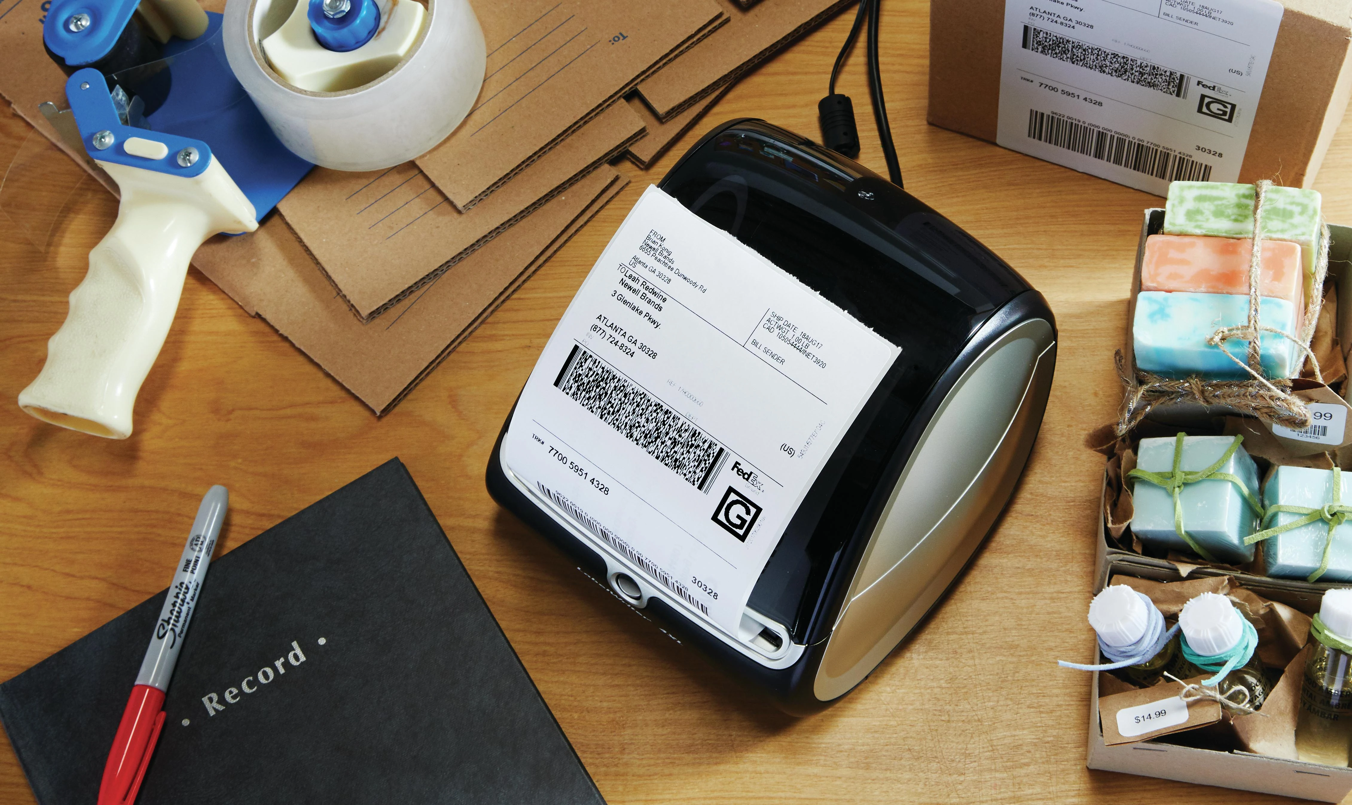 DYMO LabelWriter 4XL, juodas and baltas label spausdintuvas, USB connected, PC, 53 labels / minute S0904950