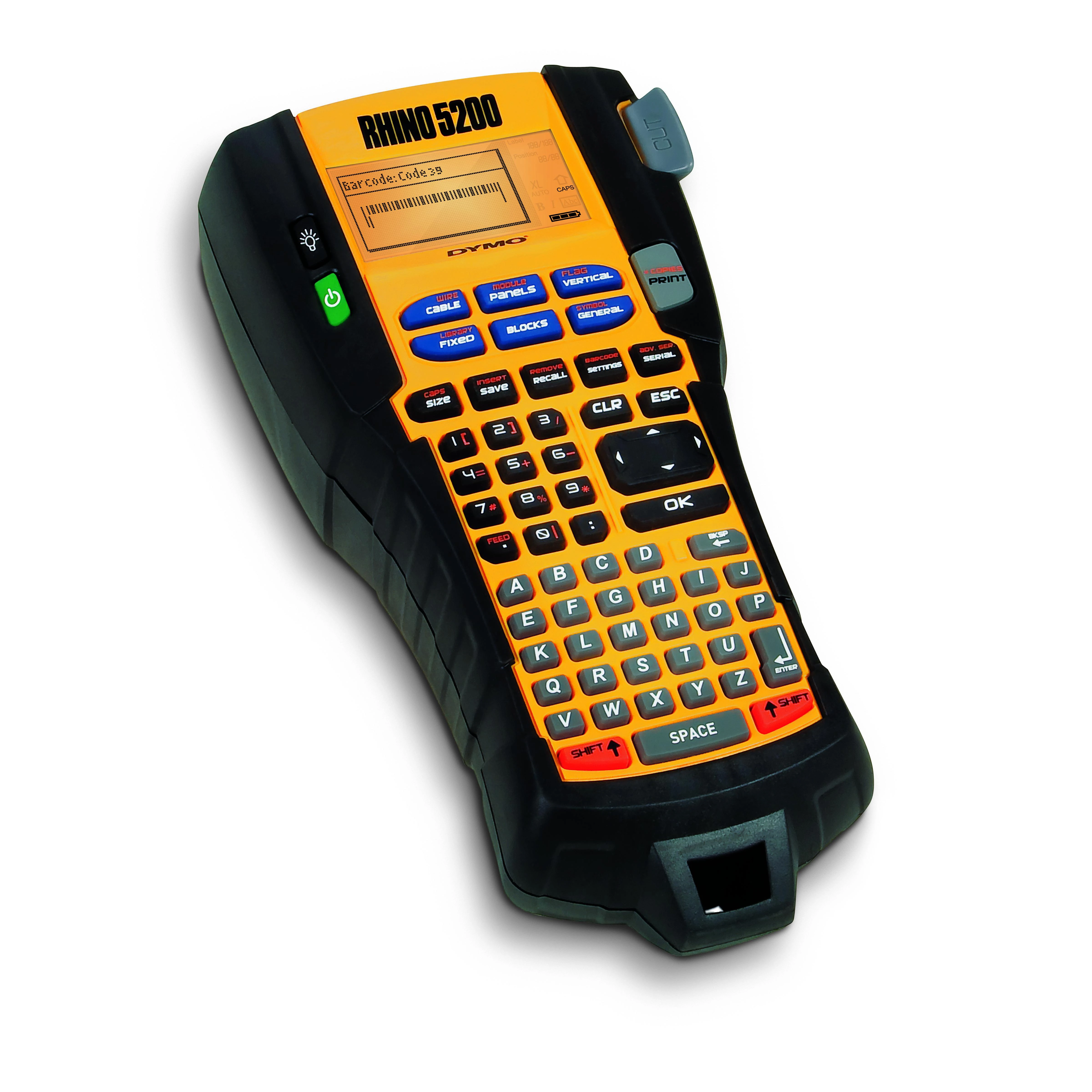 DYMO RHINO 5200 Kit etikečių spausdintuvas Perkėlimas terminiu būdu 180 x 180 DPI ABC