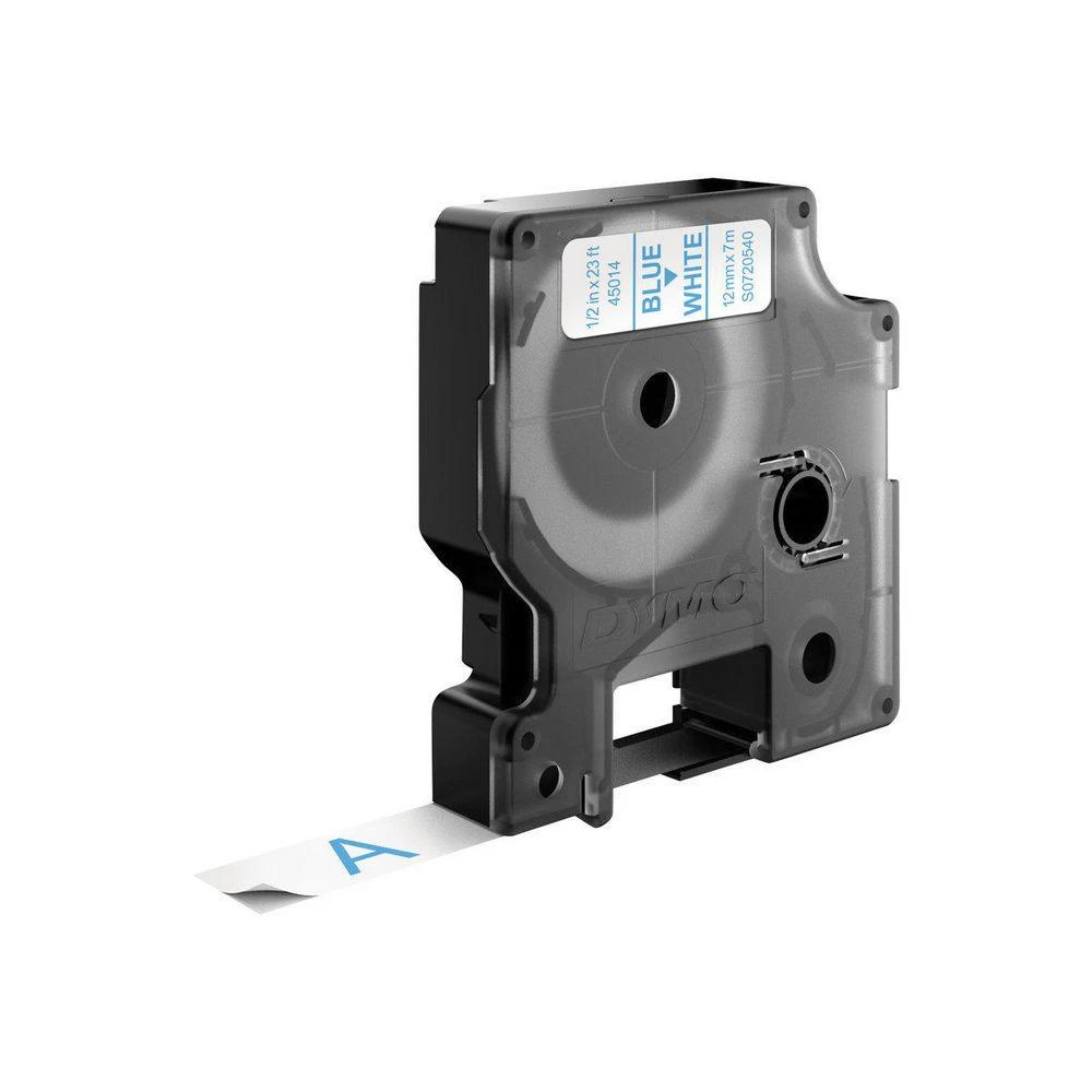 Juostelė DYMO D1 12mm x 7m, vinilinė, mėlyna ant balto / S0720540 45014