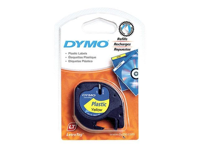 Etikečių spausdintuvo juostelė DYMO 12mm, 4m, geltona / S0721620
