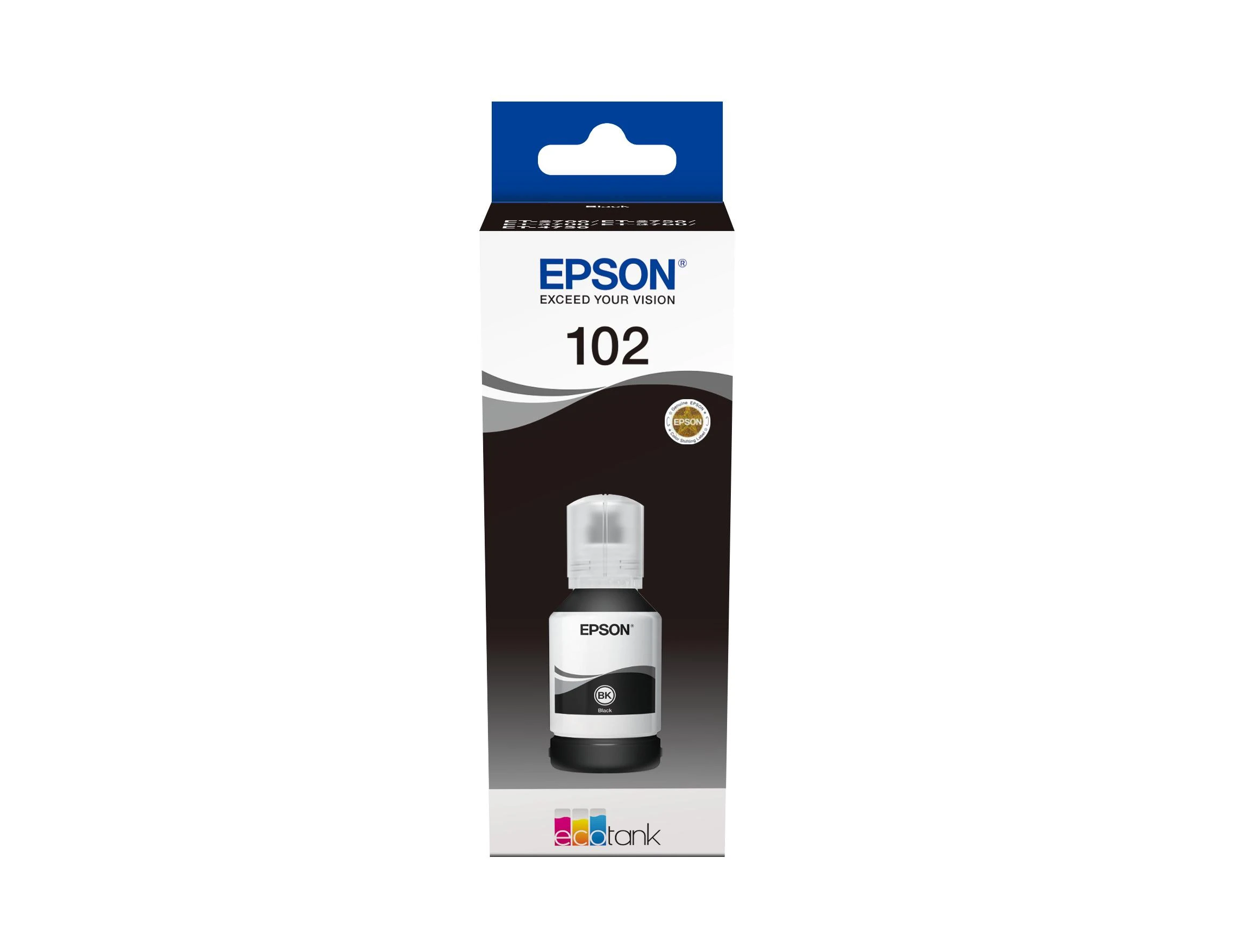 Epson 102 Originalus Juoda 1 vnt