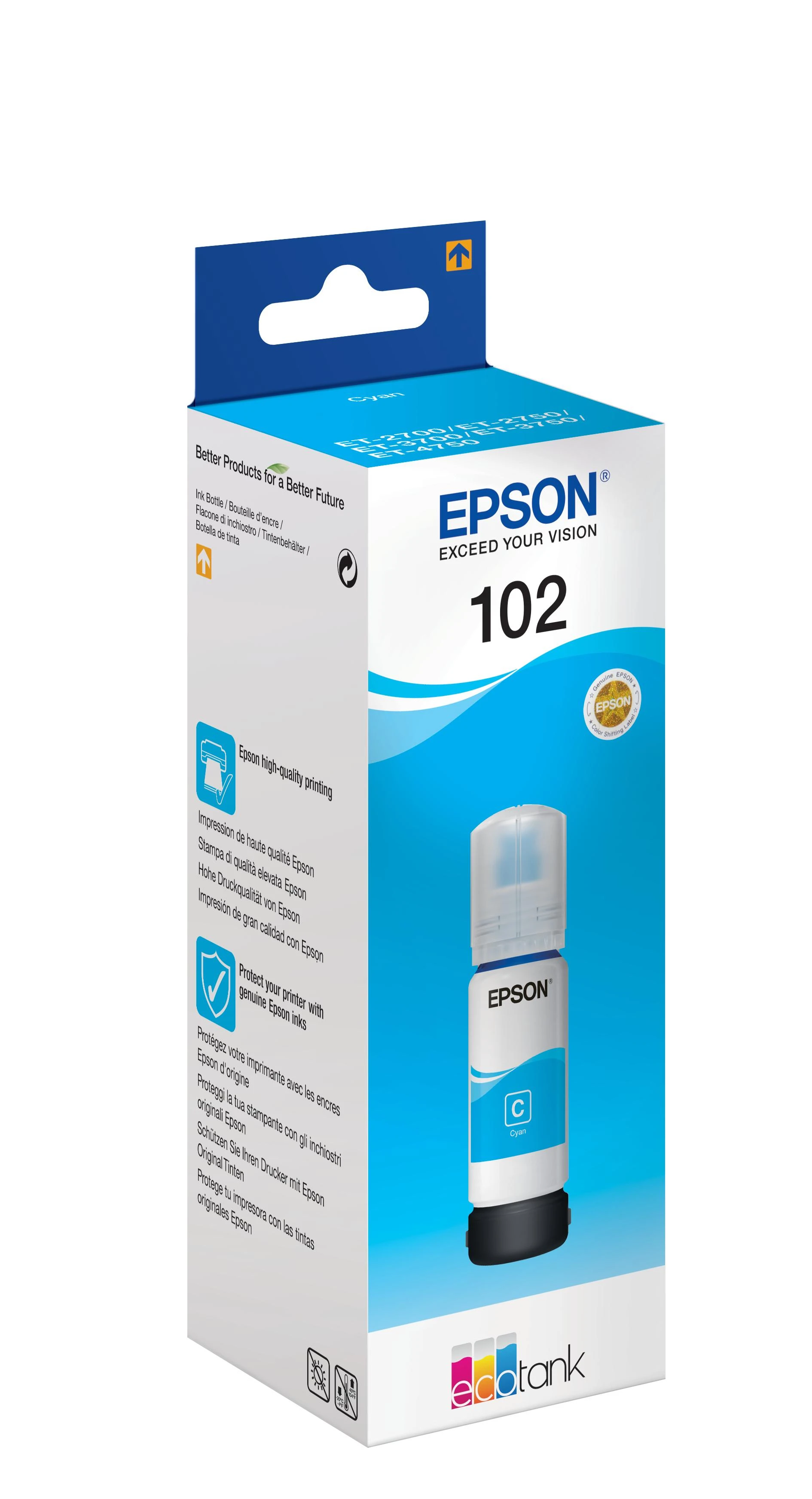 Epson 102 Originalus Žydras 1 vnt