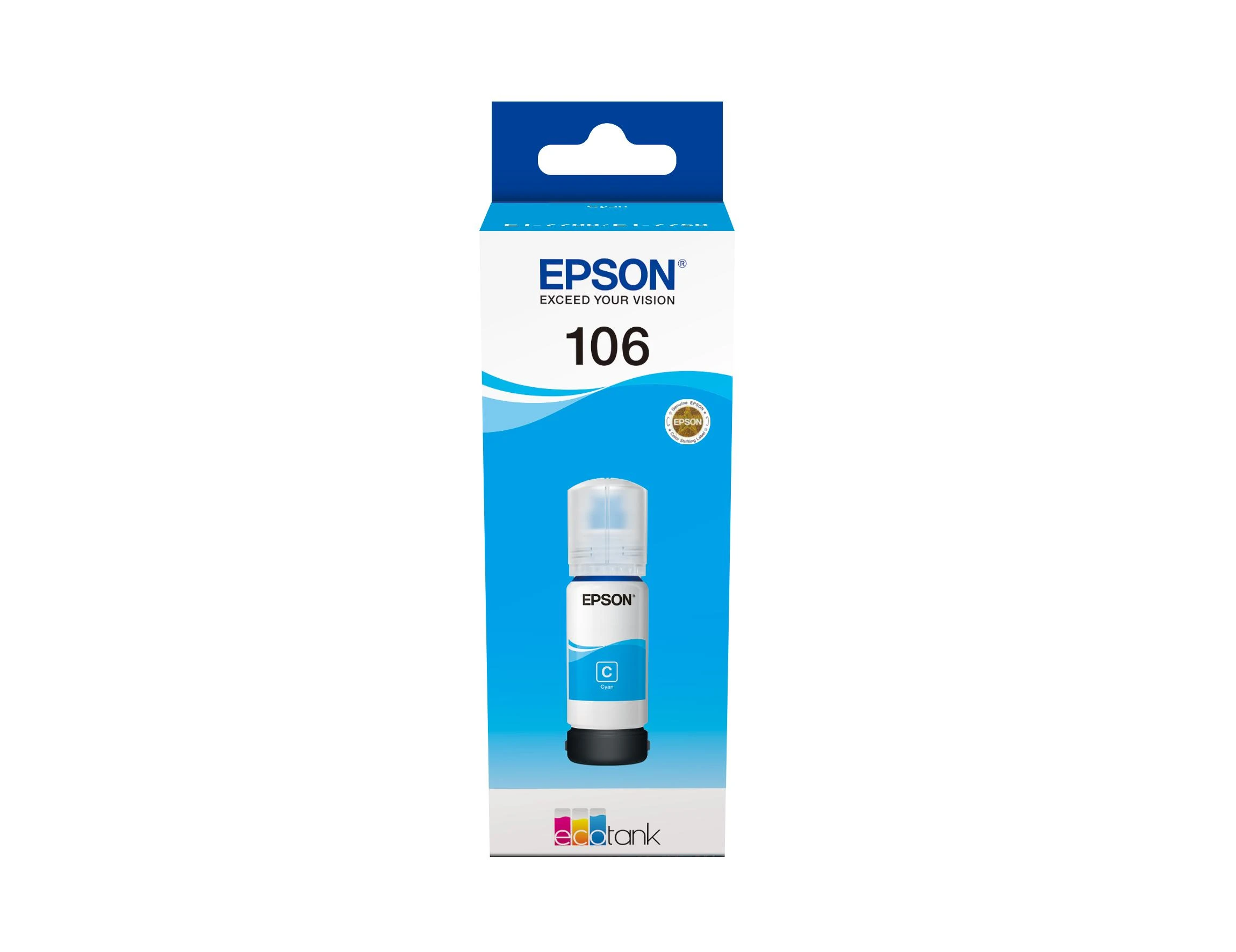 Epson Ecotank | 106 | Rašalo butelis | Žydra spalva