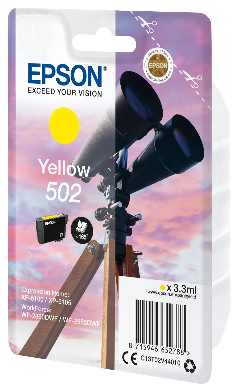 Epson 502 Originalus Geltona 1 vnt