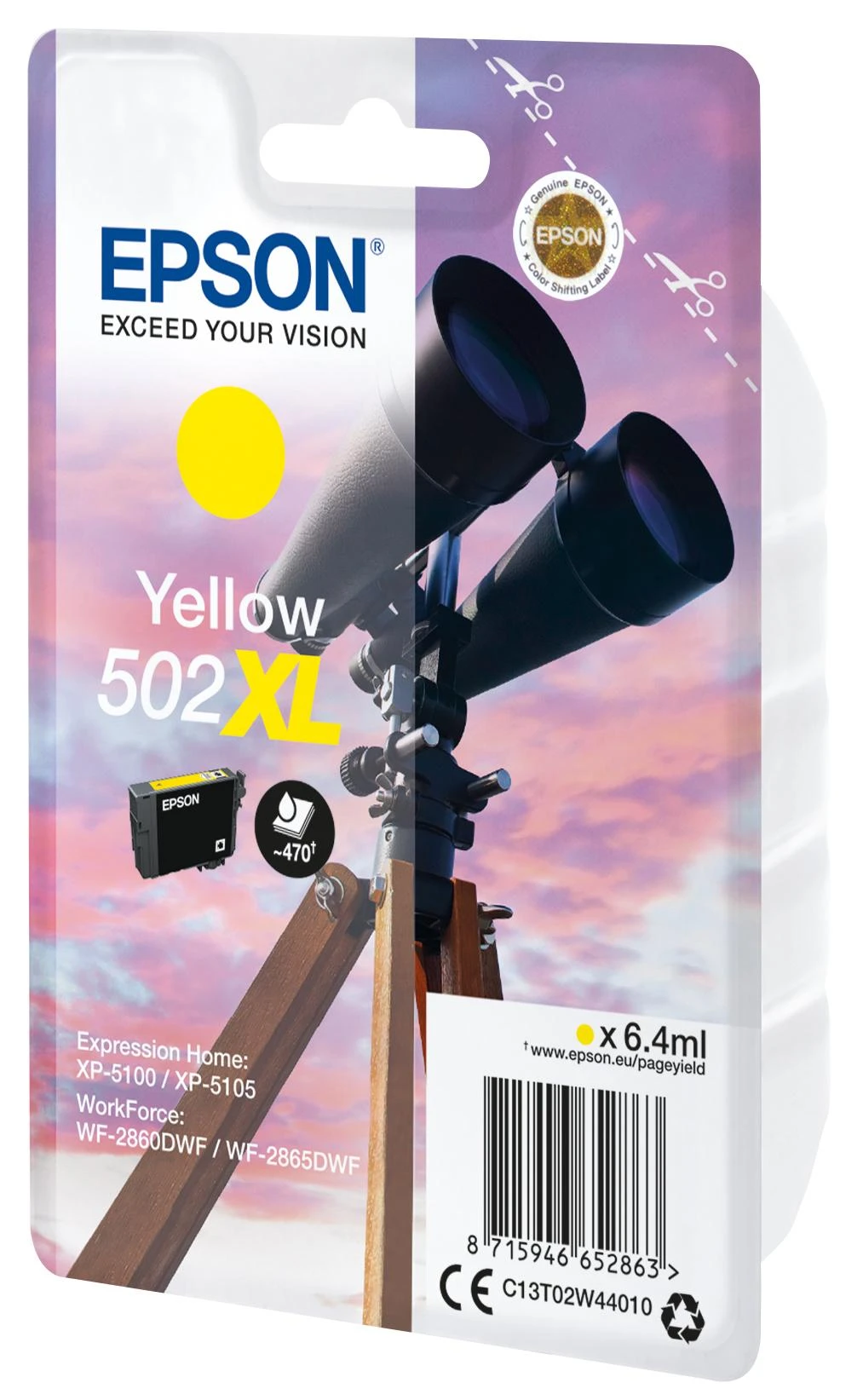 Epson 502XL Originalus Geltona 1 vnt