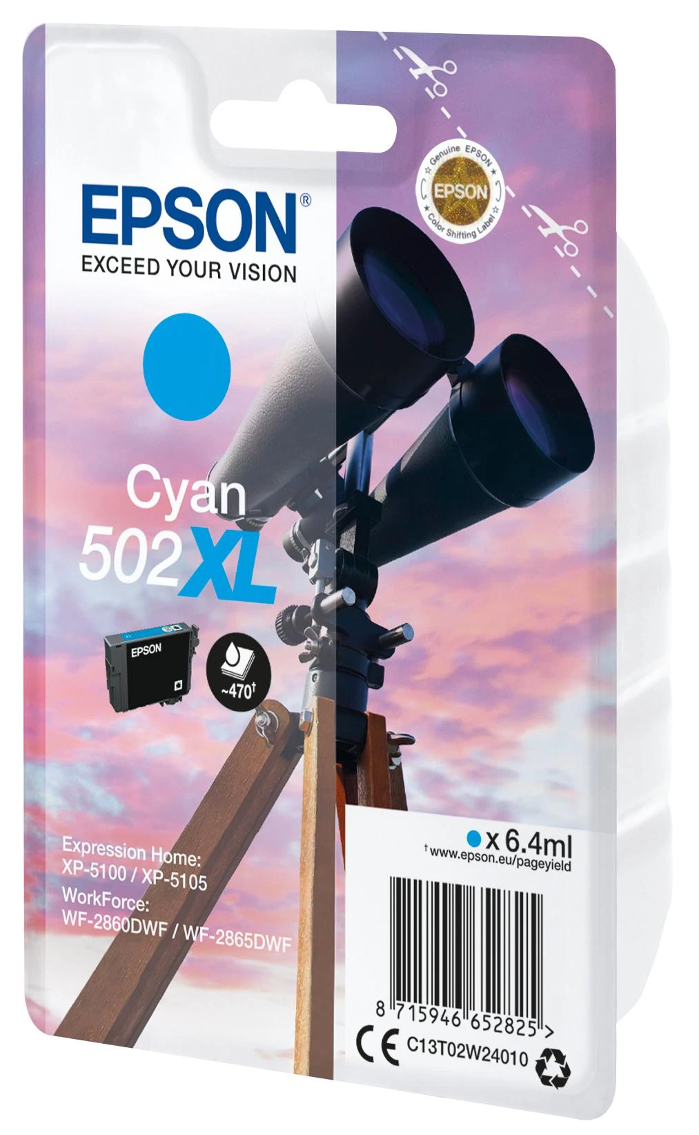 Epson 502XL Originalus Žydras 1 vnt