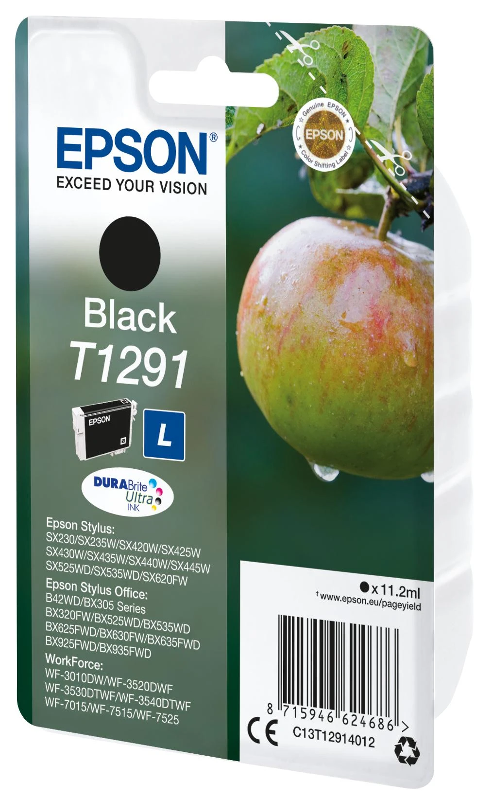 Epson Apple T1291 Originalus Juoda 1 vnt