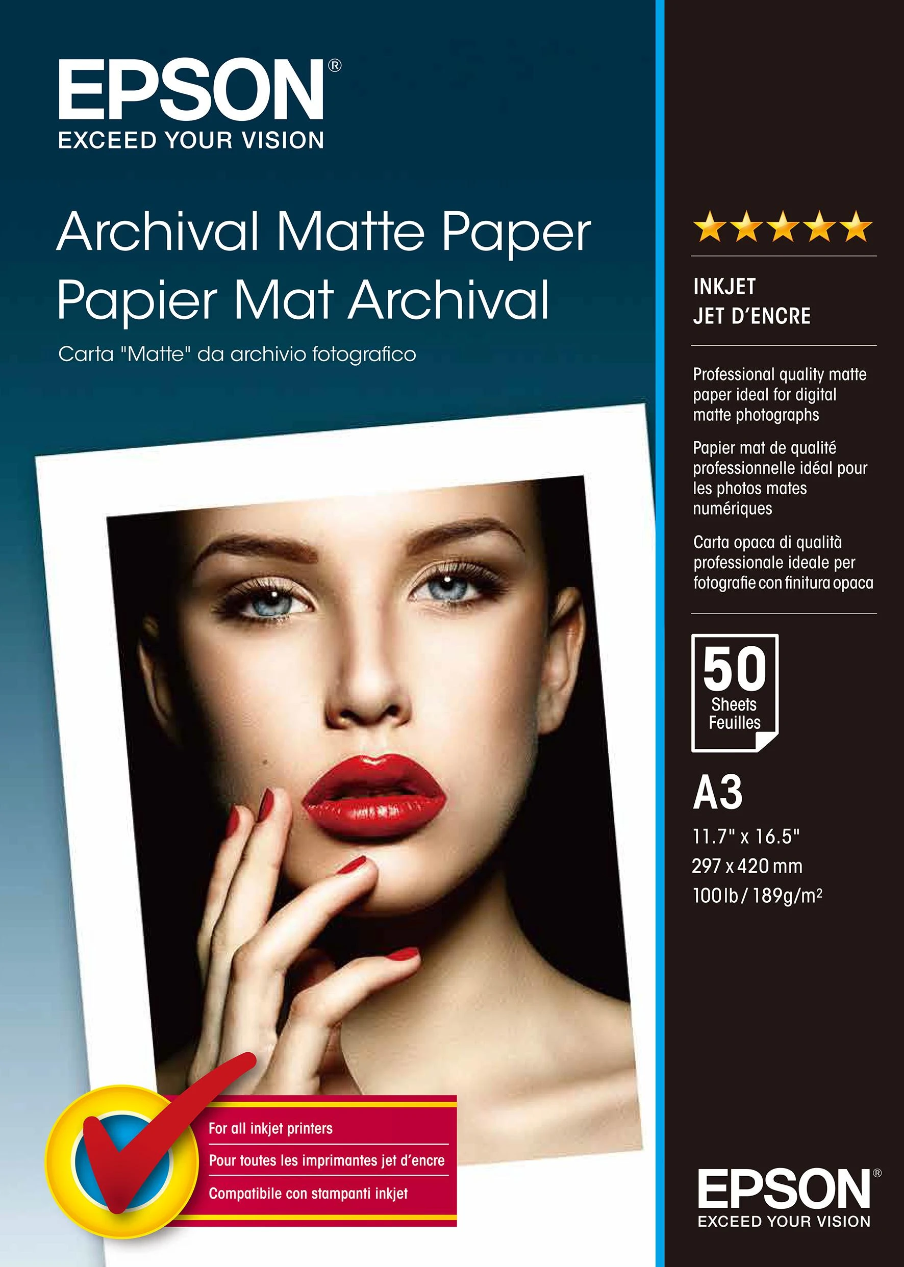 Epson Archival, DIN A3, 189g/m² fotopopierius