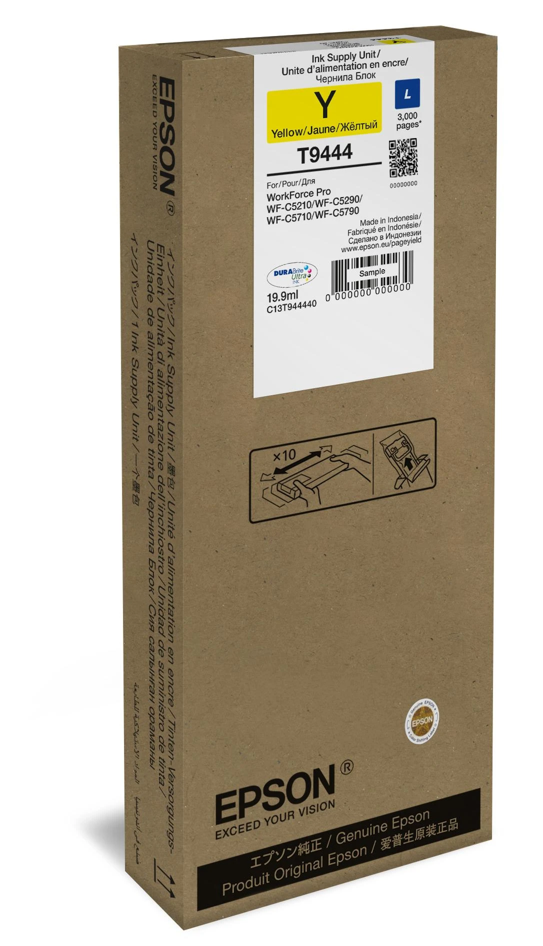 Epson C13T944440 | Rašalo kasetė L | Geltona