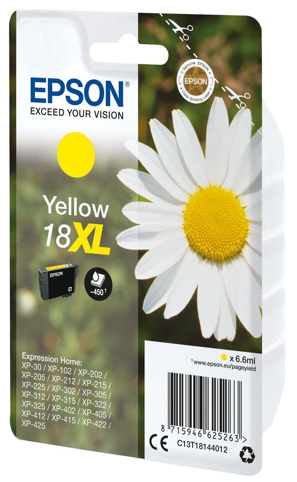 Epson T1814 rašalo kasetė, geltona, didelės talpos