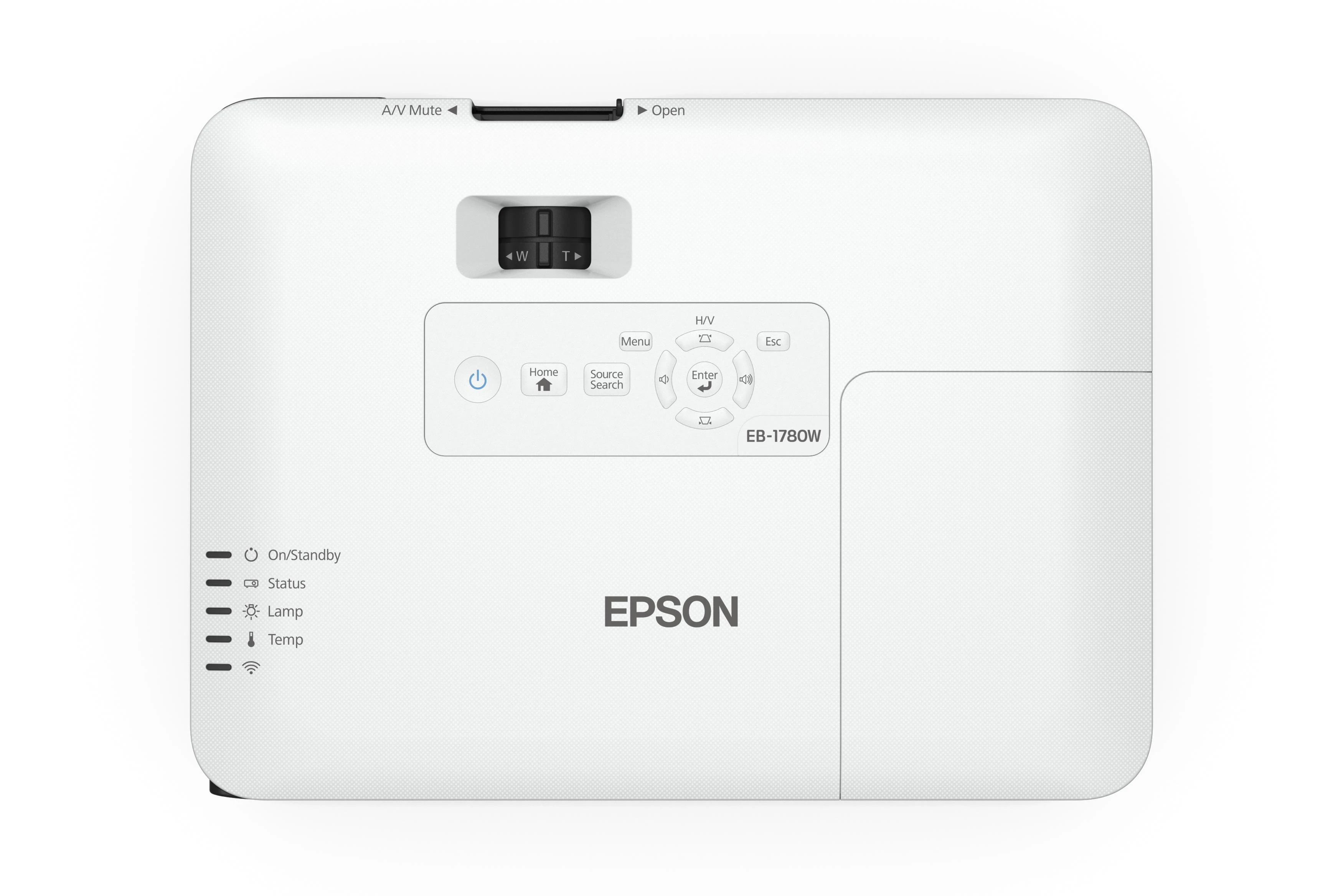 Projektorius Epson | EB-1780W | WXGA (1280x800) | 3000 ANSI lumens | Baltas | Lamp warranty 12 mėn.